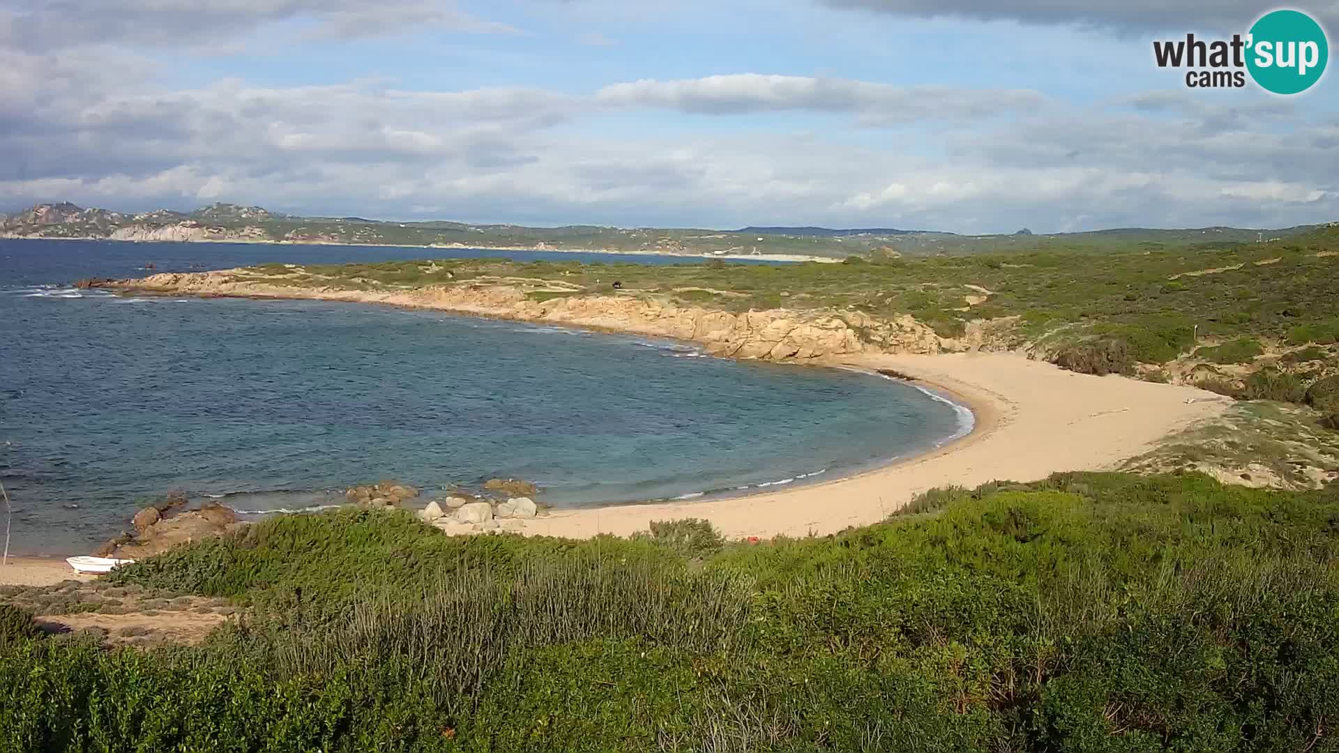 Live webcam Cala Pischina beach – Aglientu – Sardinia