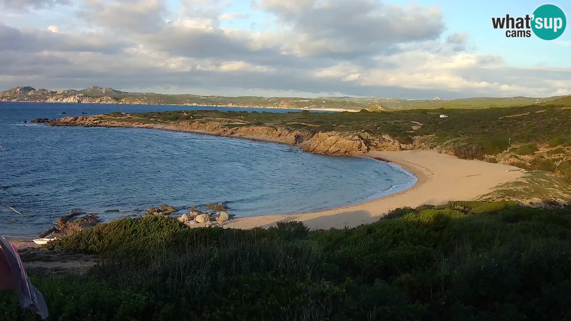 Live webcam Cala Pischina beach – Aglientu – Sardinia