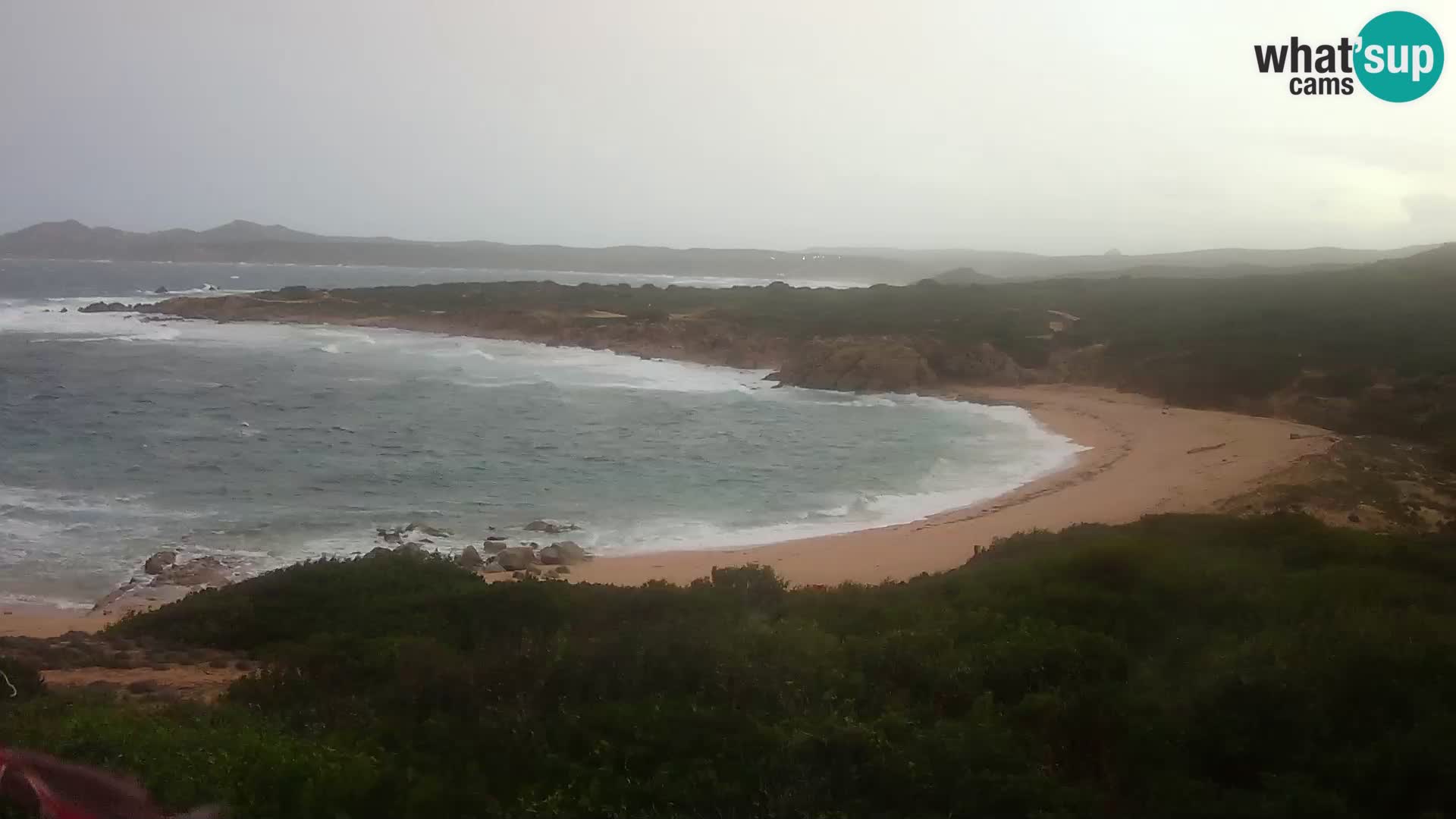 Cámara web en vivo Playa de Cala Pischina – Aglientu – Cerdeña