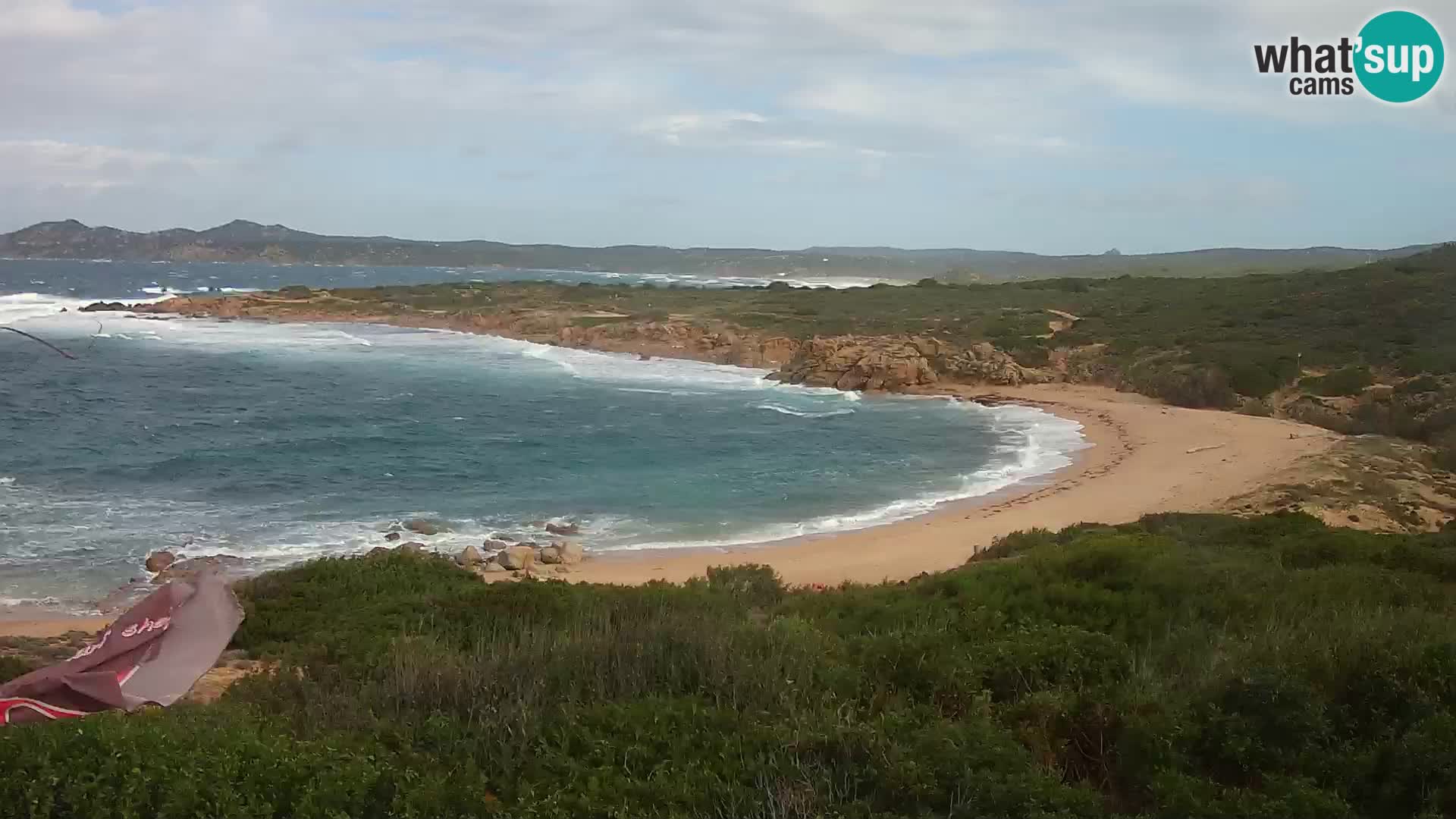 Cámara web en vivo Playa de Cala Pischina – Aglientu – Cerdeña