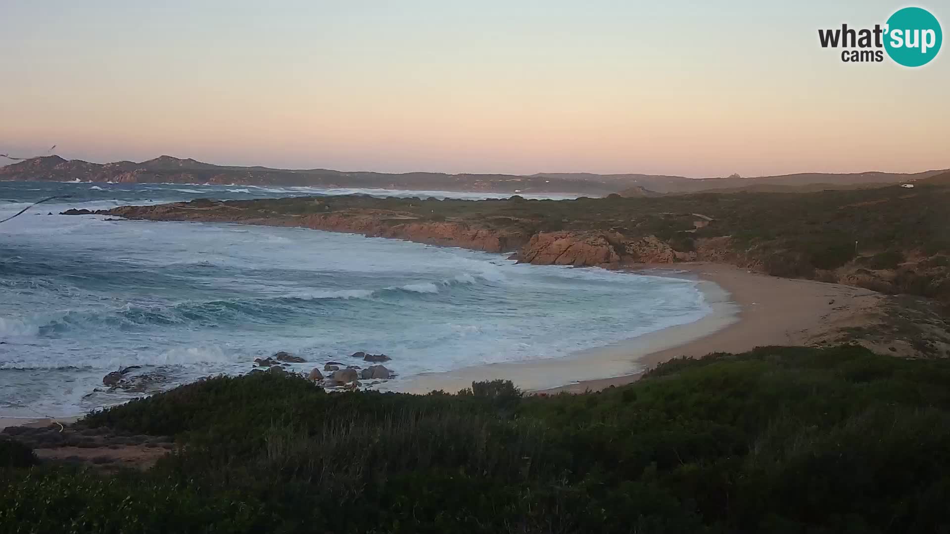 Cámara web en vivo Playa de Cala Pischina – Aglientu – Cerdeña