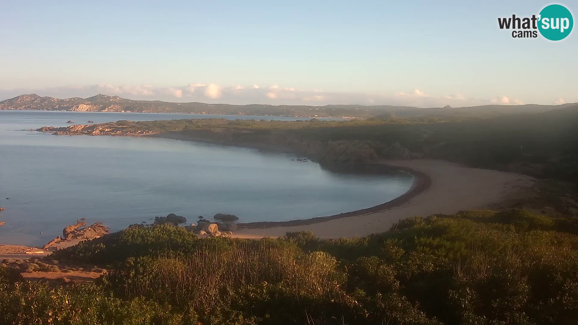 Cámara web en vivo Playa de Cala Pischina – Aglientu – Cerdeña