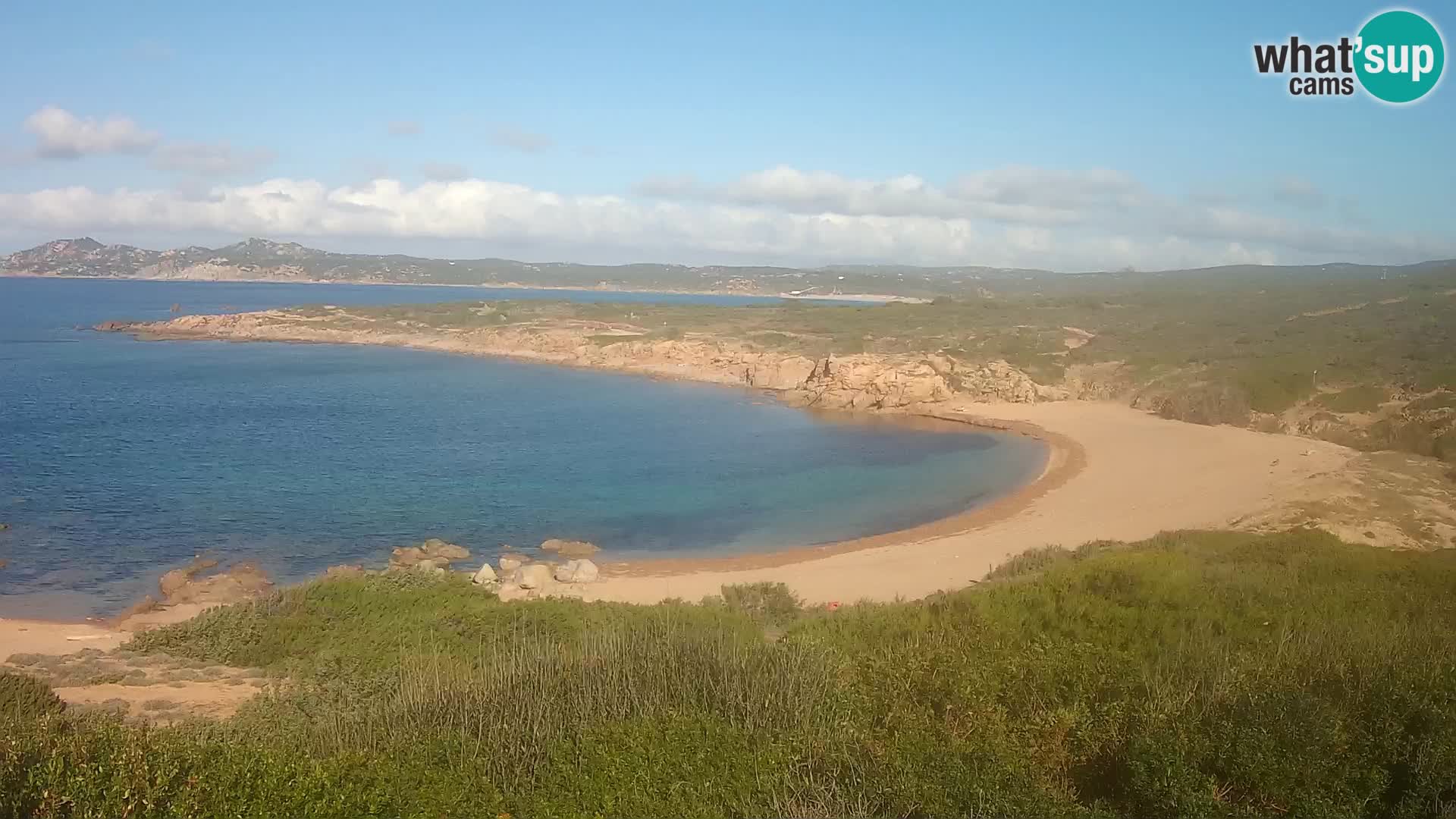 Cámara web en vivo Playa de Cala Pischina – Aglientu – Cerdeña