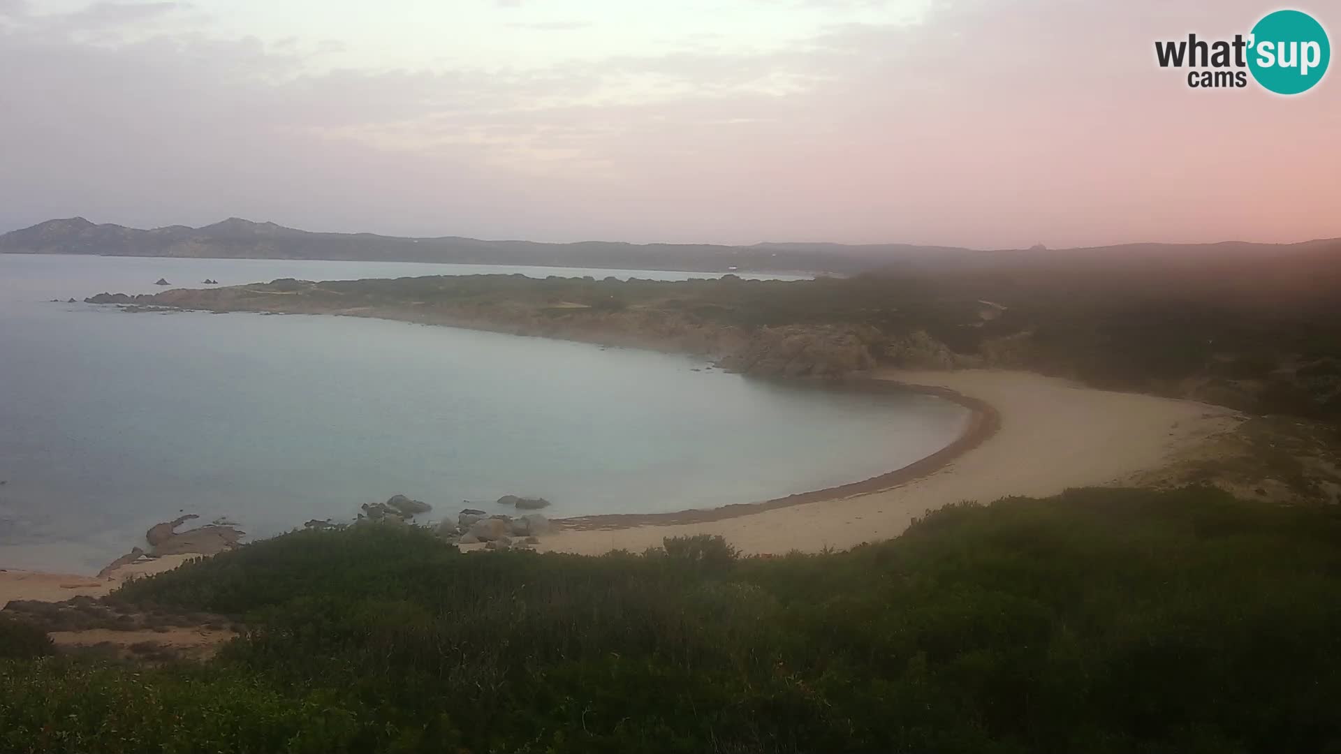 Cámara web en vivo Playa de Cala Pischina – Aglientu – Cerdeña