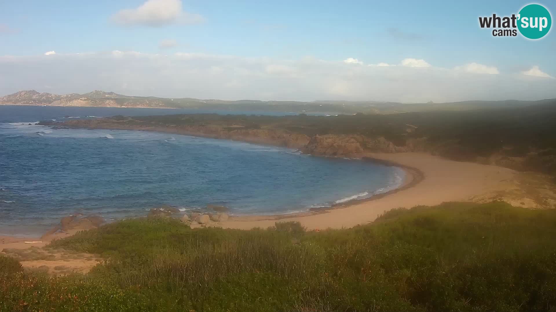 Cámara web en vivo Playa de Cala Pischina – Aglientu – Cerdeña