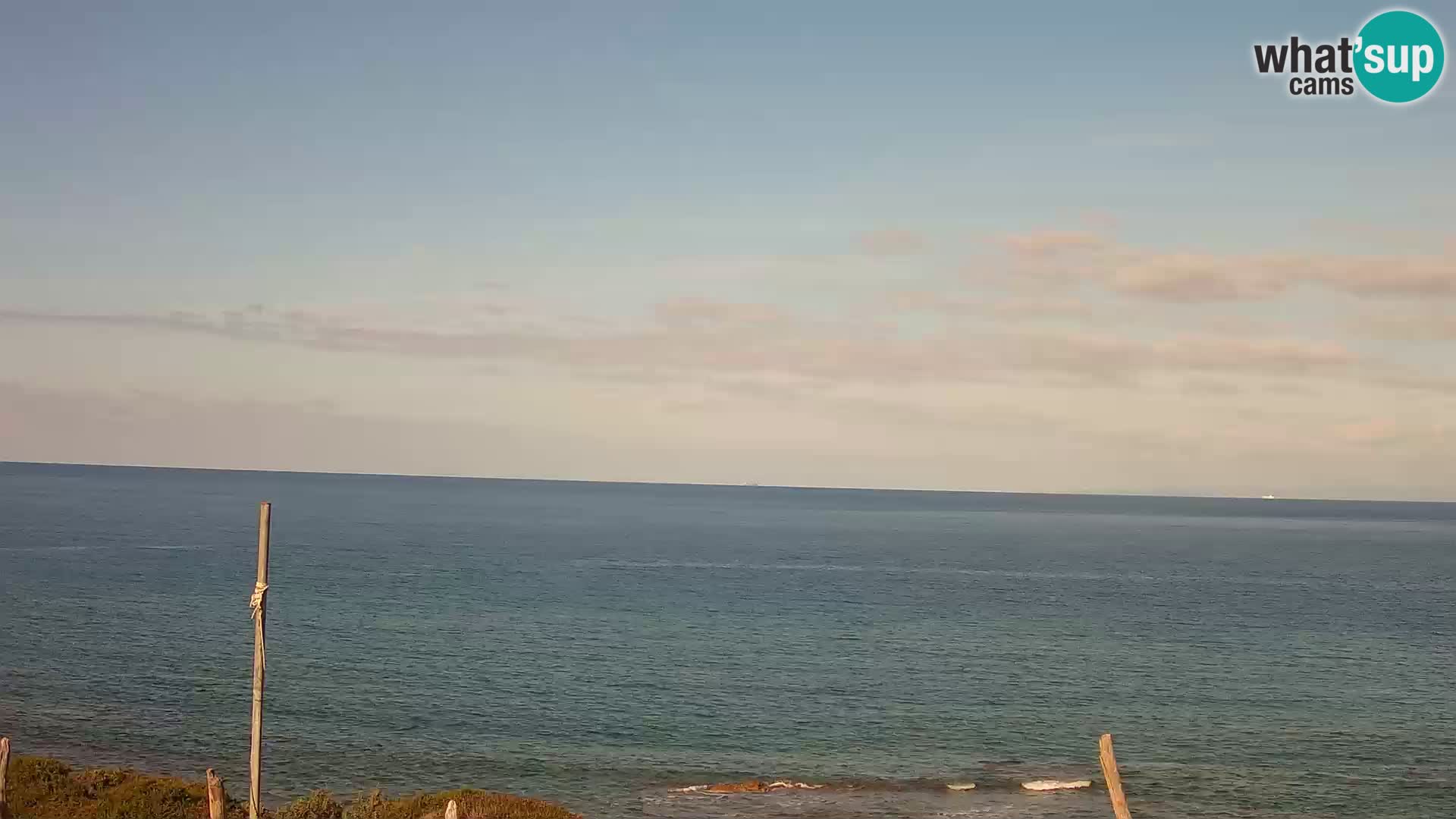 Live webcam Cala Pischina beach – Aglientu – Sardinia