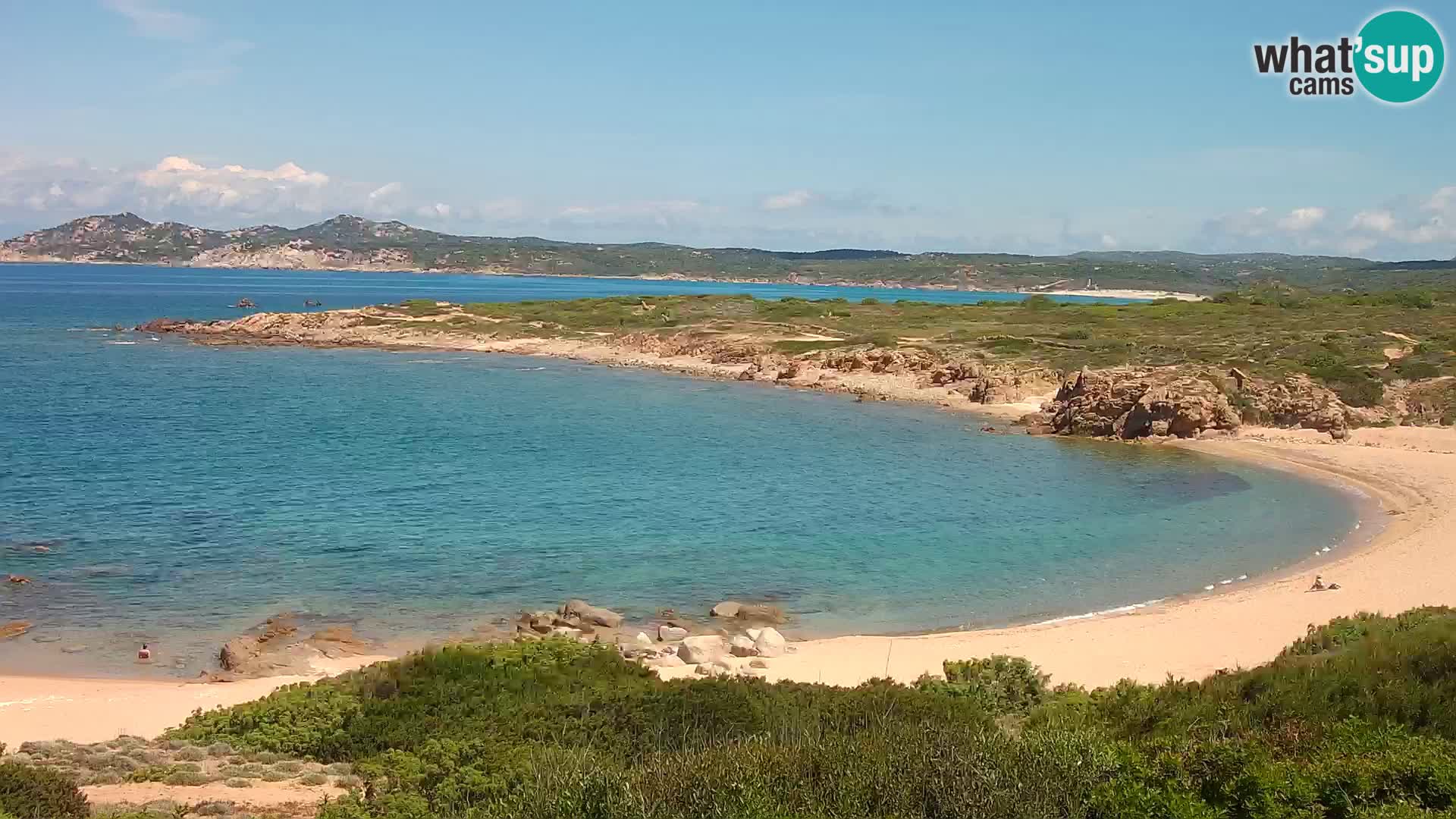 Web kamera uživo Cala Pischina plaža – Aglientu – Sardinija