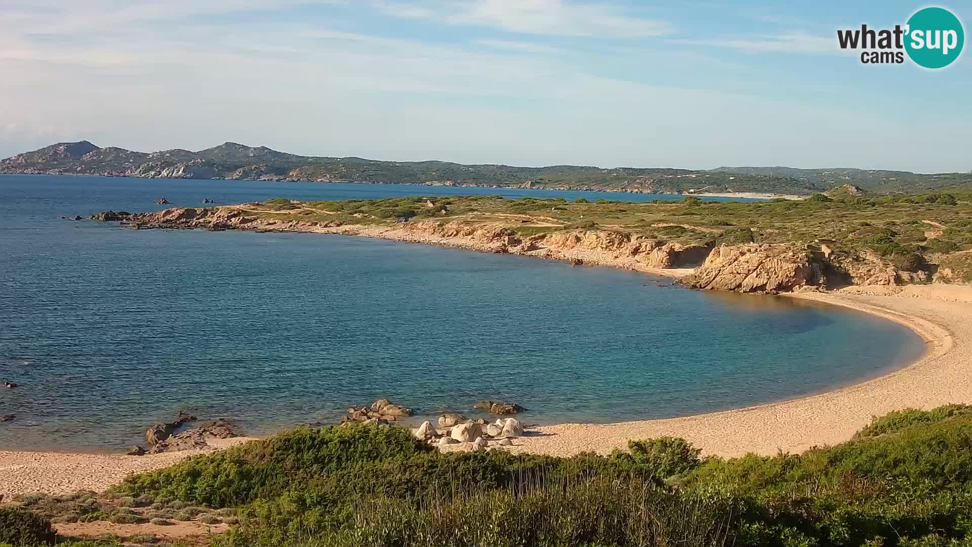 Live webcam Cala Pischina beach – Aglientu – Sardinia