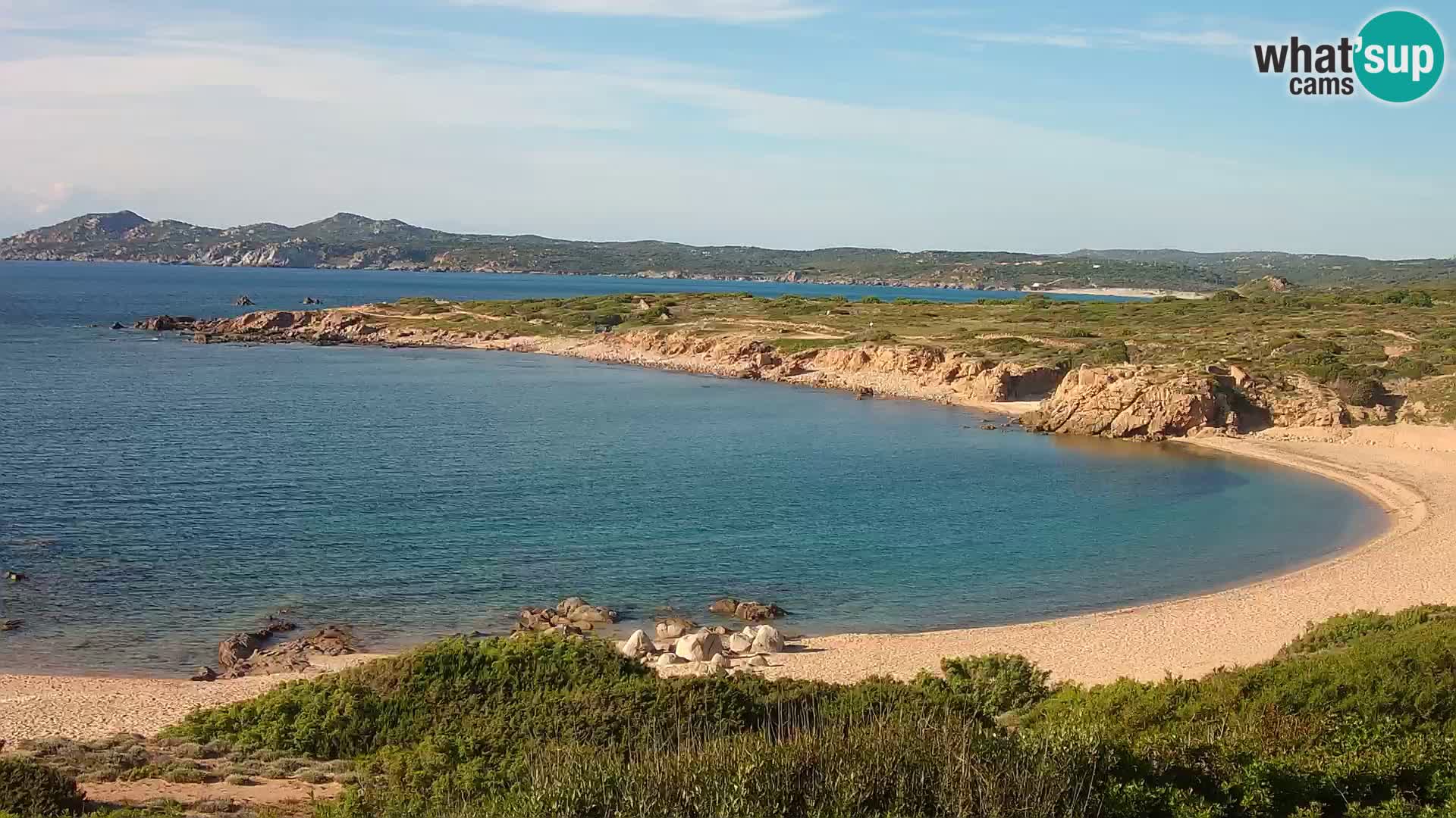 Web kamera uživo Cala Pischina plaža – Aglientu – Sardinija