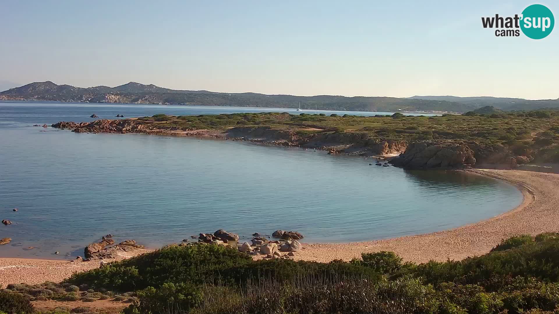 Live webcam Cala Pischina beach – Aglientu – Sardinia