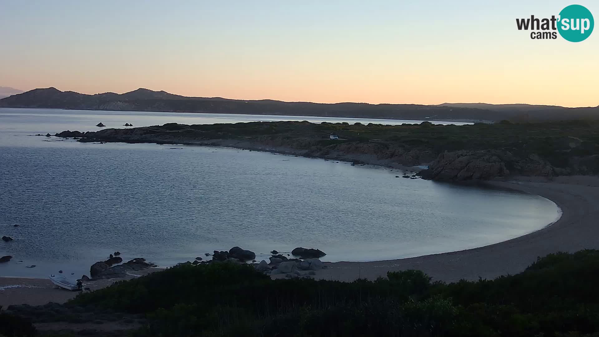 Cámara web en vivo Playa de Cala Pischina – Aglientu – Cerdeña