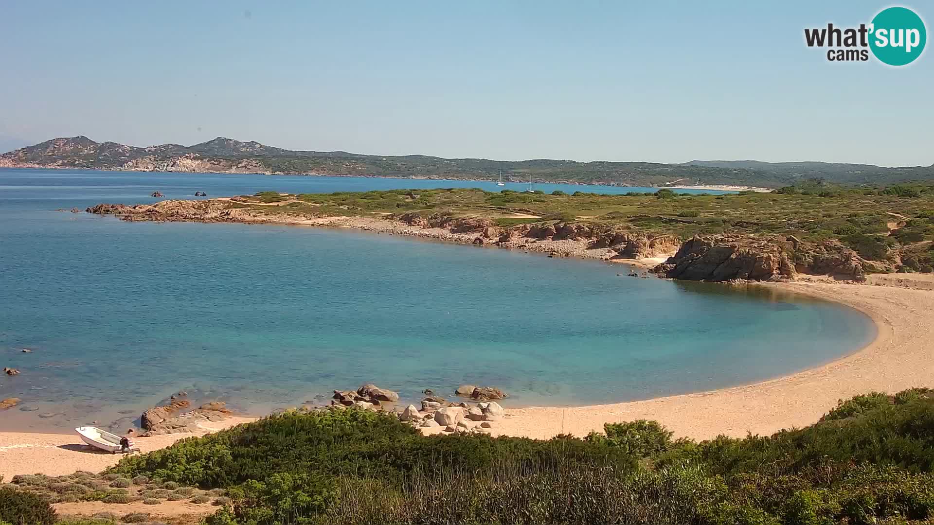 Live webcam Cala Pischina beach – Aglientu – Sardinia