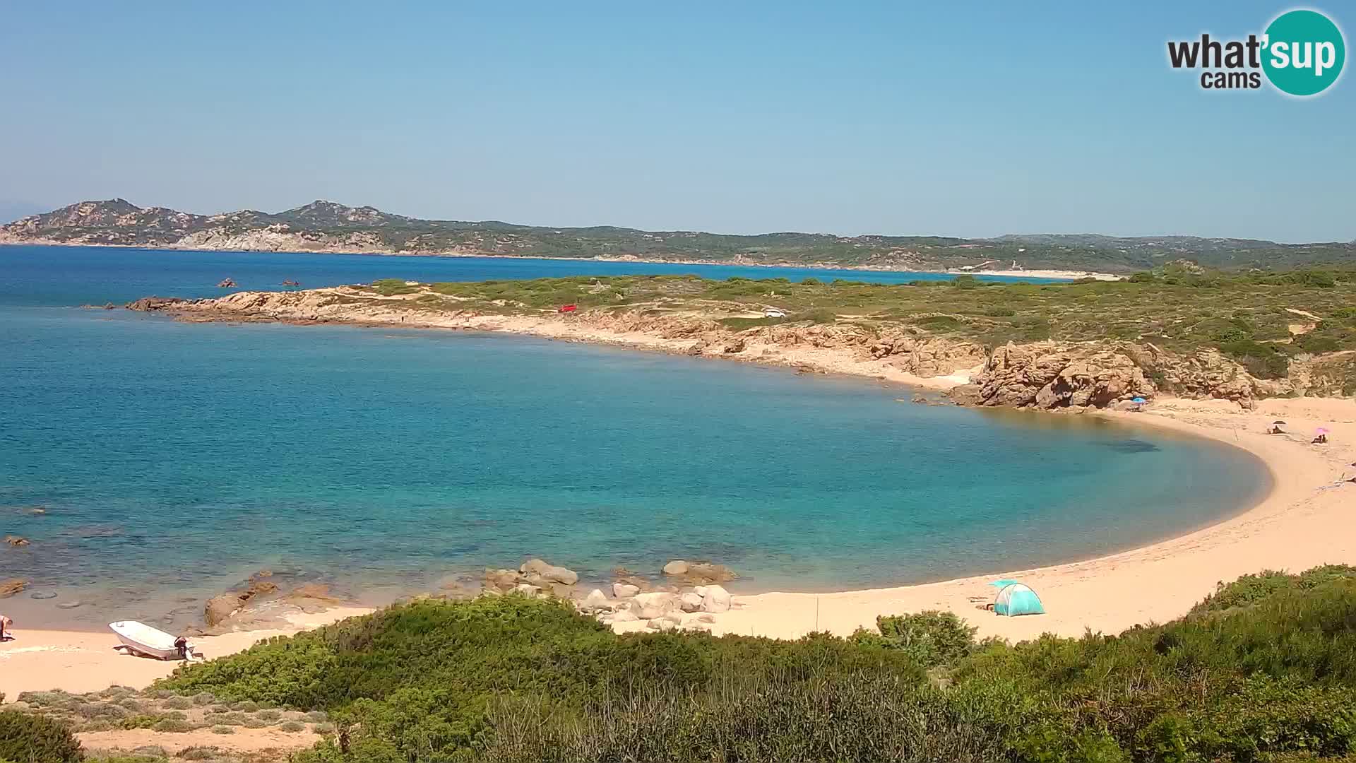 Web kamera uživo Cala Pischina plaža – Aglientu – Sardinija