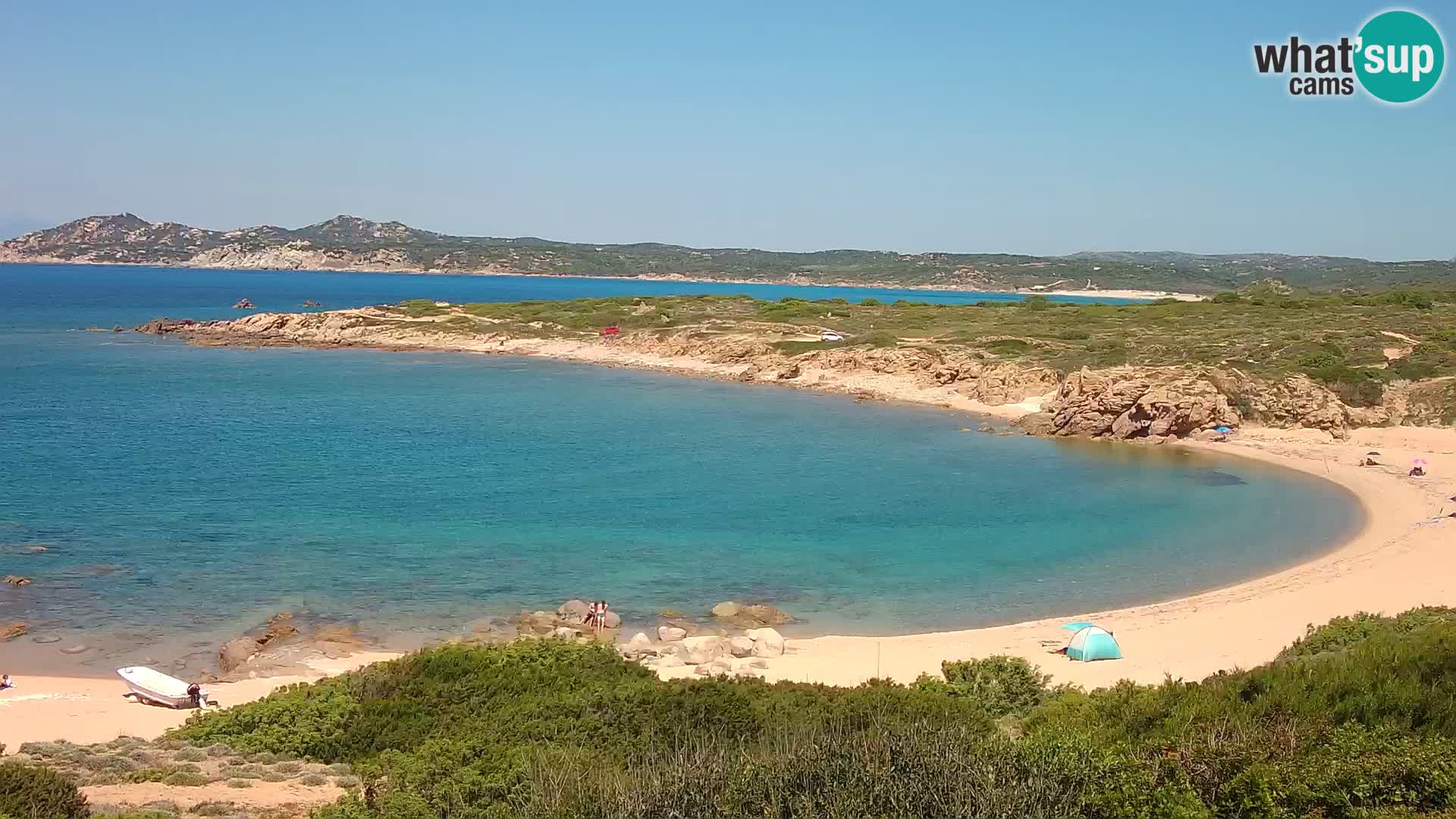 Web kamera uživo Cala Pischina plaža – Aglientu – Sardinija