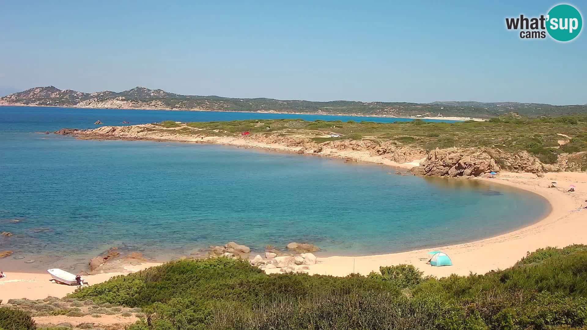 Webcam en direct Plage de Cala Pischina – Aglientu – Sardaigne
