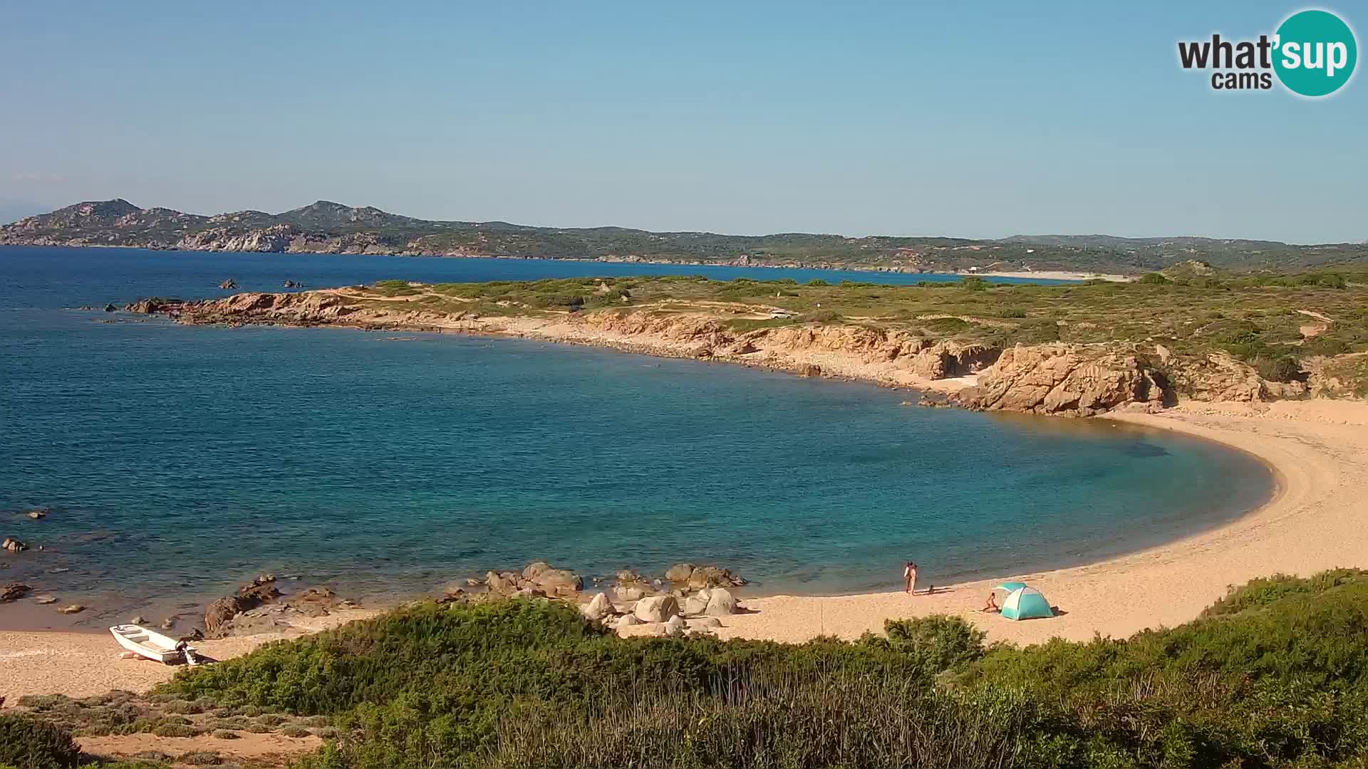 Web kamera uživo Cala Pischina plaža – Aglientu – Sardinija