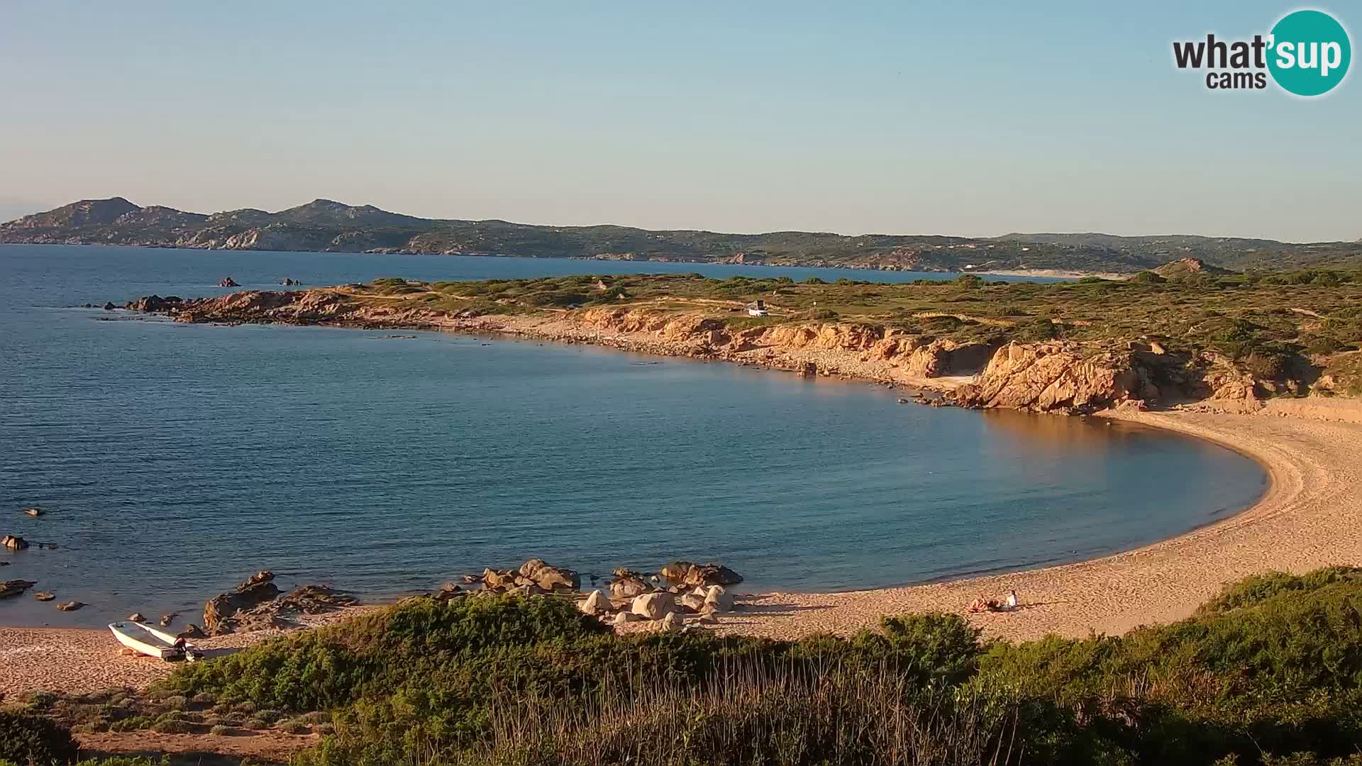 Cámara web en vivo Playa de Cala Pischina – Aglientu – Cerdeña