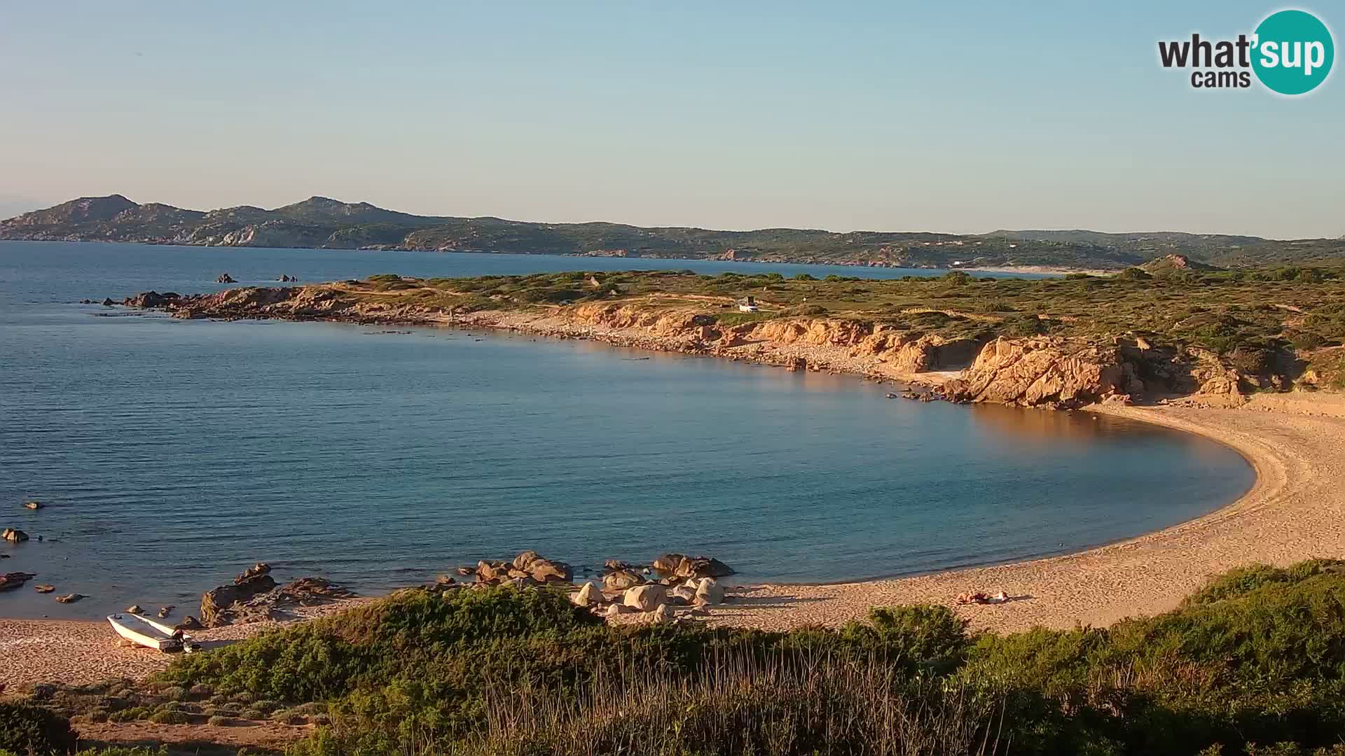 Cámara web en vivo Playa de Cala Pischina – Aglientu – Cerdeña