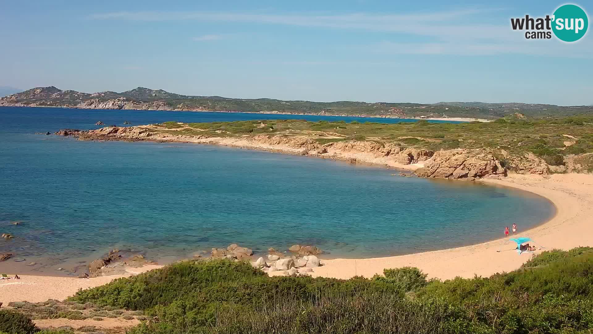 Live webcam Cala Pischina beach – Aglientu – Sardinia