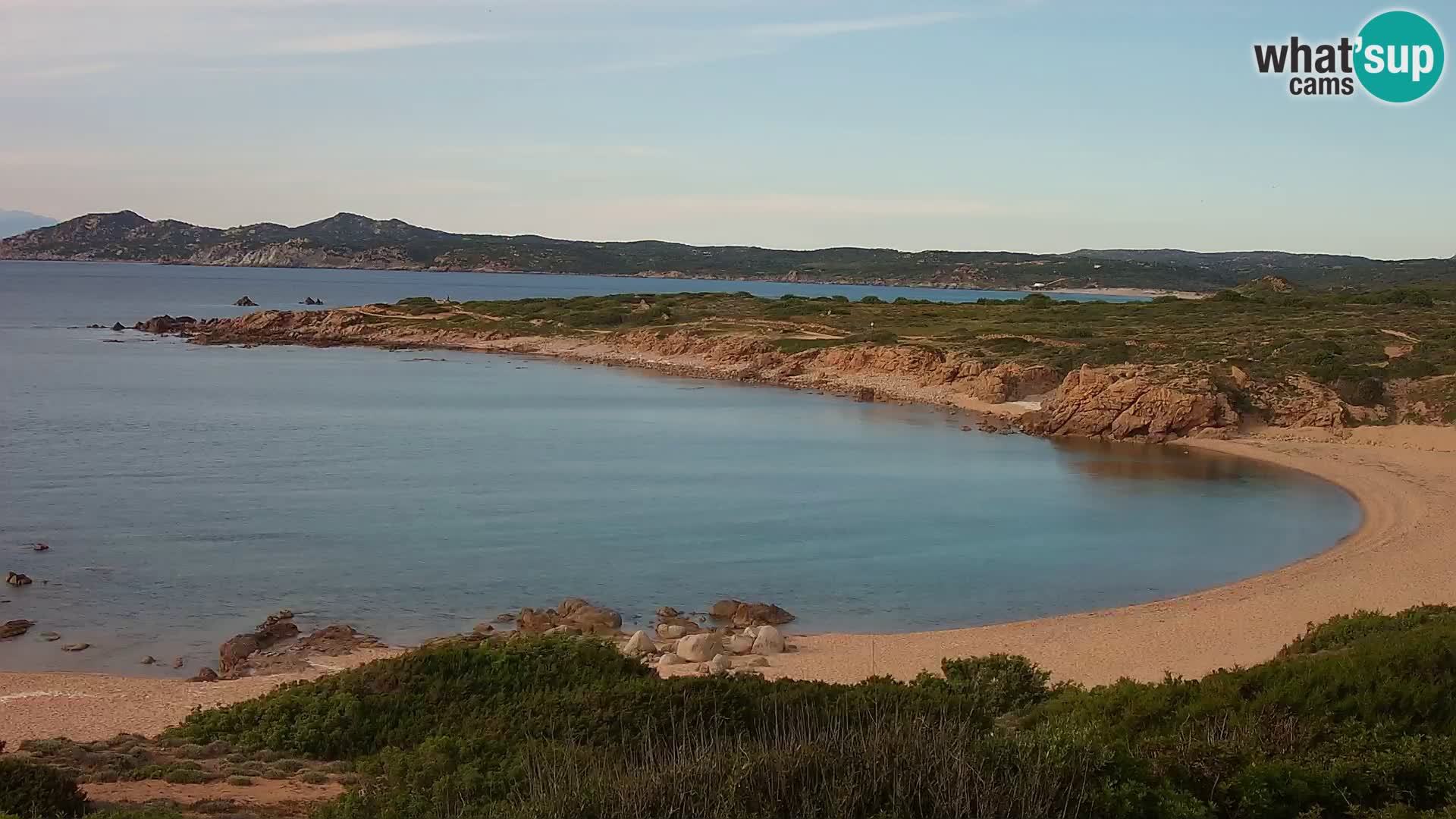 Live webcam Cala Pischina beach – Aglientu – Sardinia