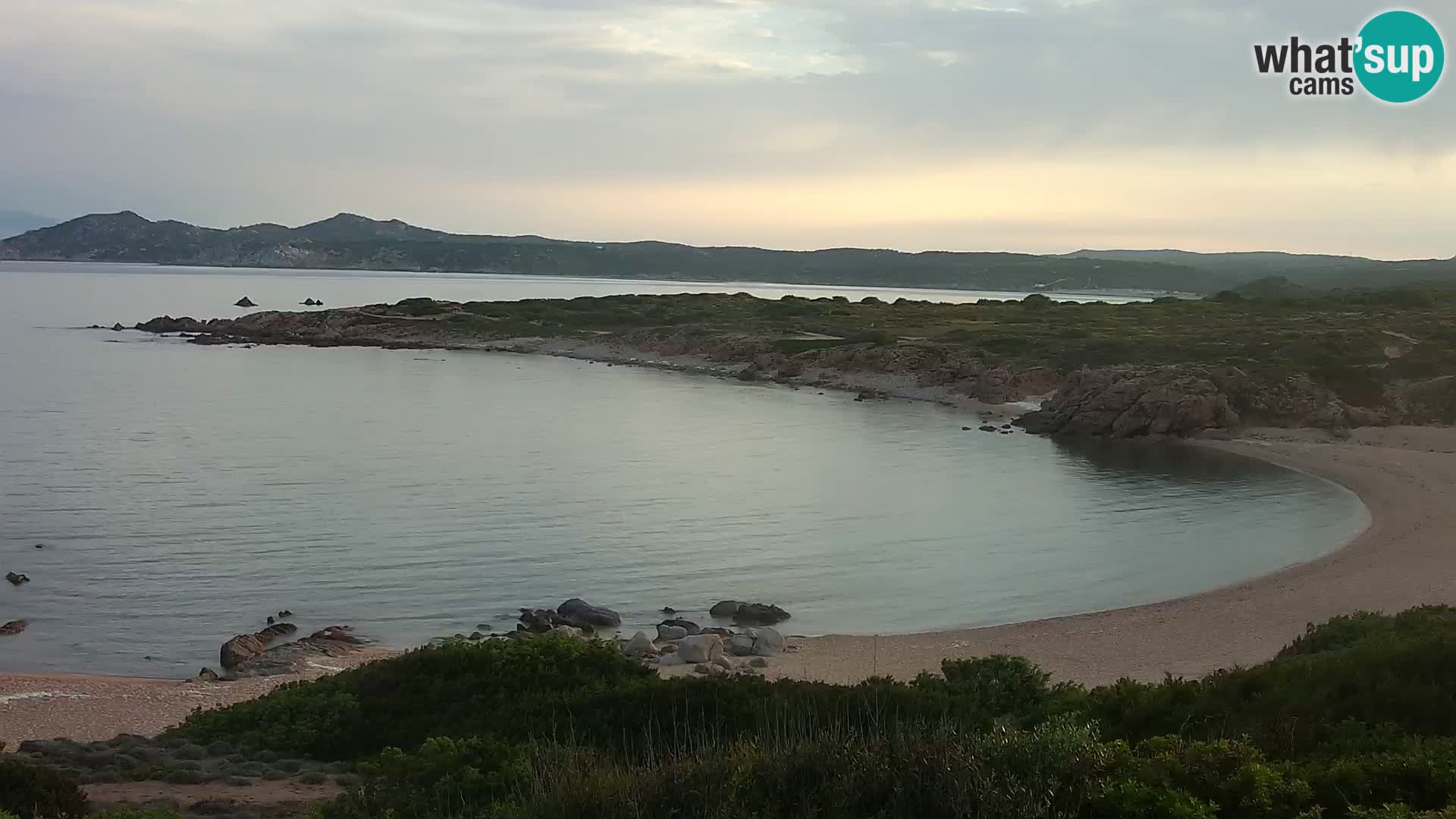 Cámara web en vivo Playa de Cala Pischina – Aglientu – Cerdeña
