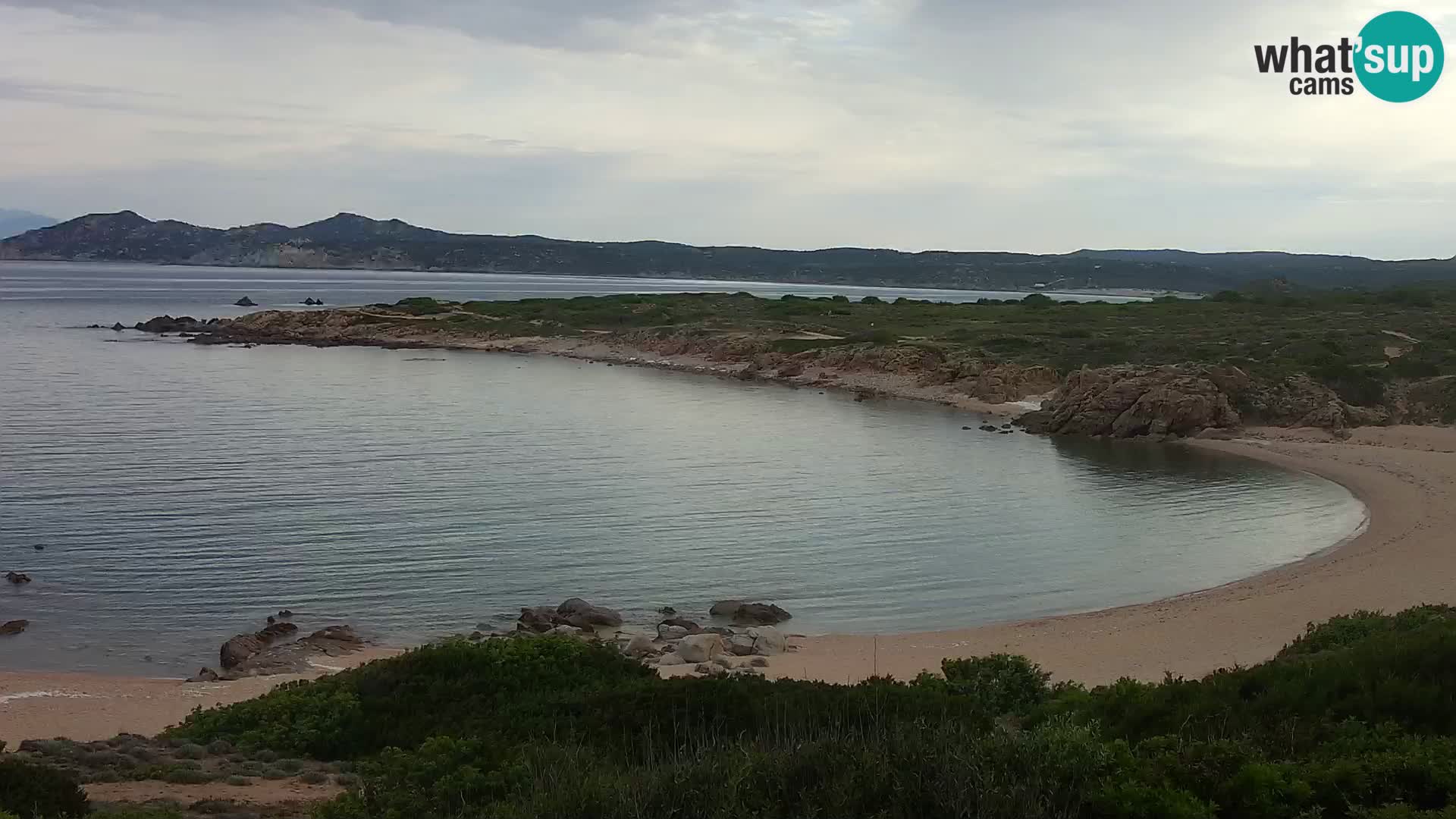 Live webcam Cala Pischina beach – Aglientu – Sardinia
