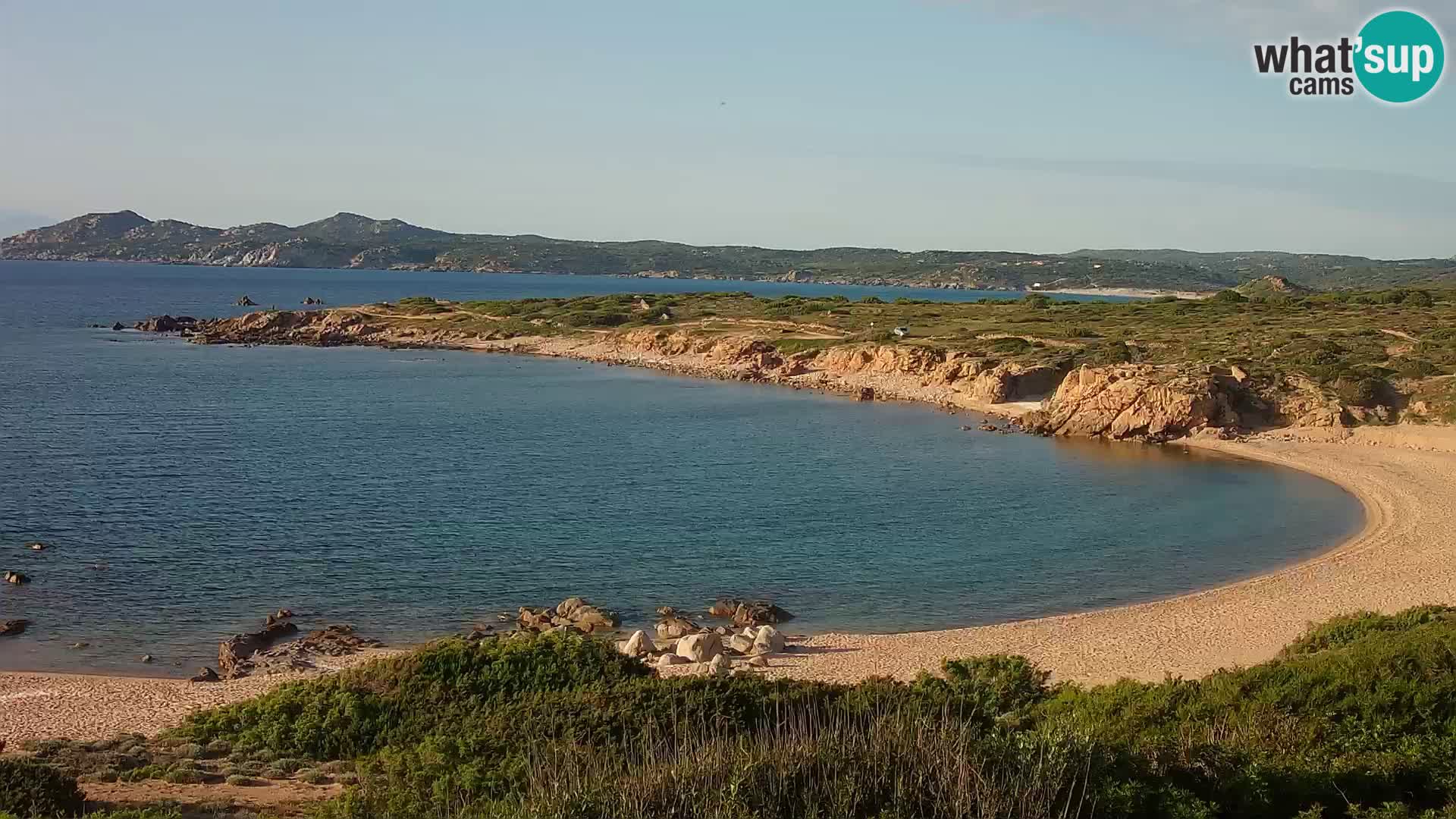 Live webcam Cala Pischina beach – Aglientu – Sardinia