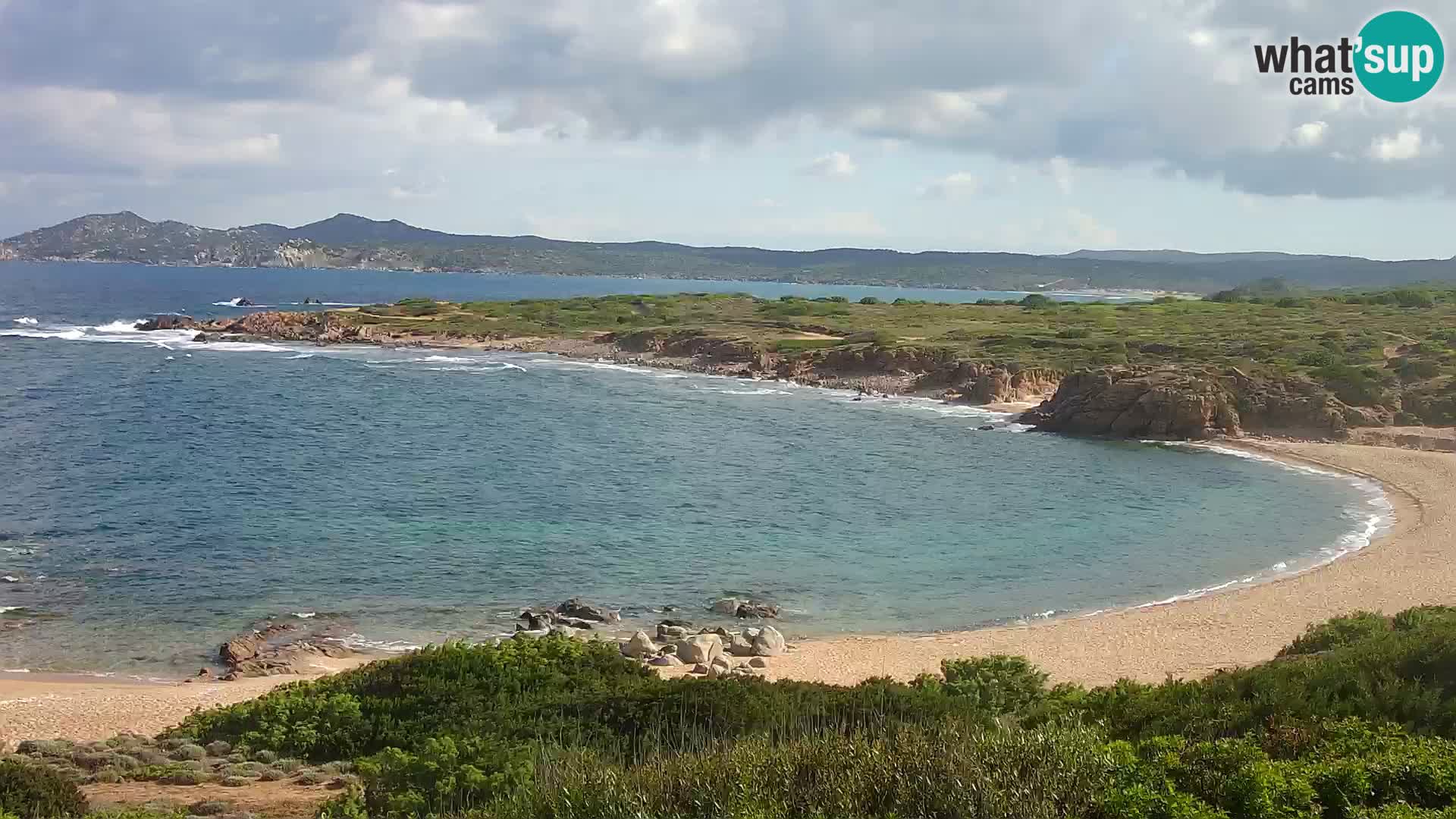 Live webcam Cala Pischina beach – Aglientu – Sardinia