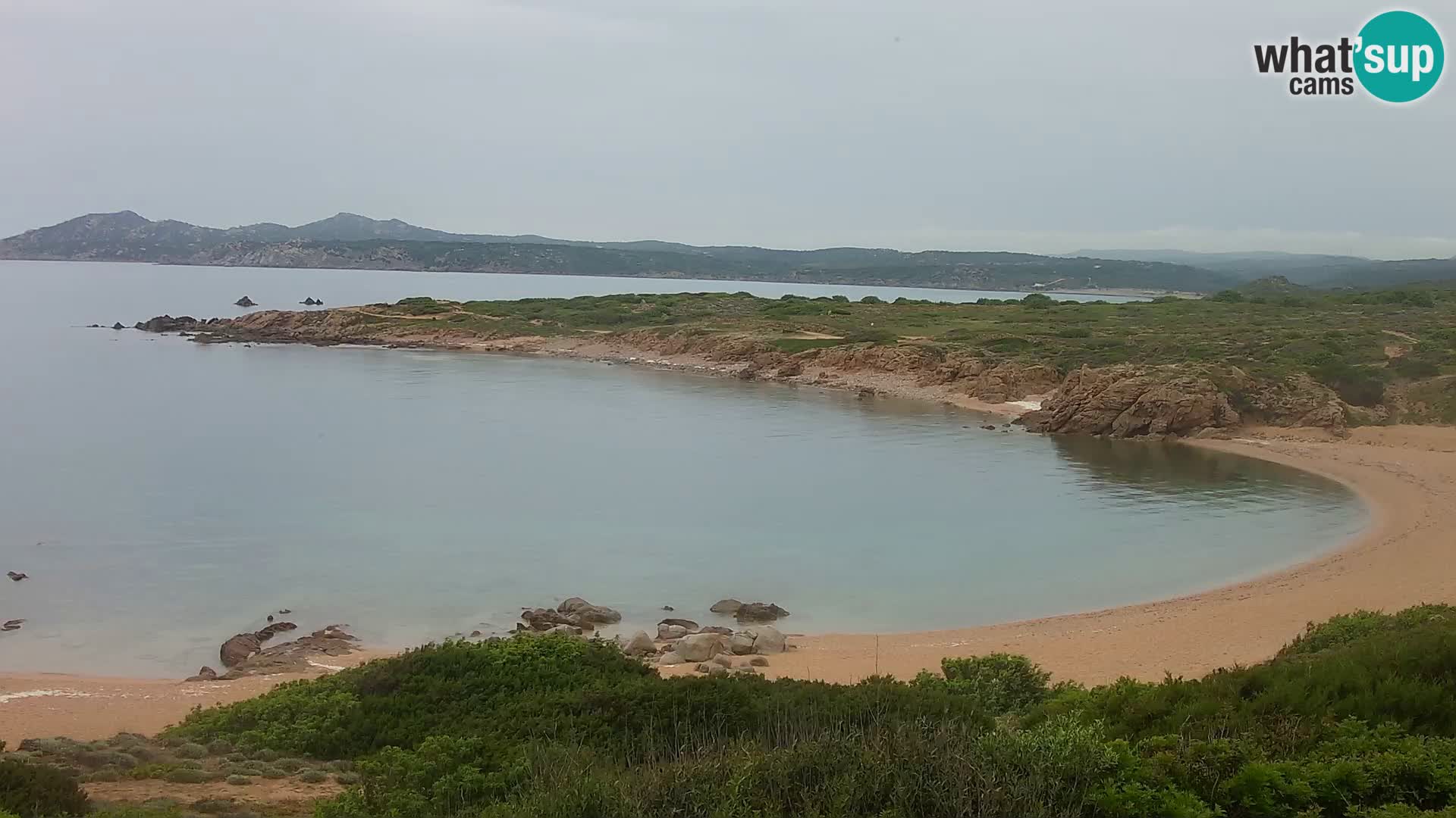 Live webcam Cala Pischina beach – Aglientu – Sardinia