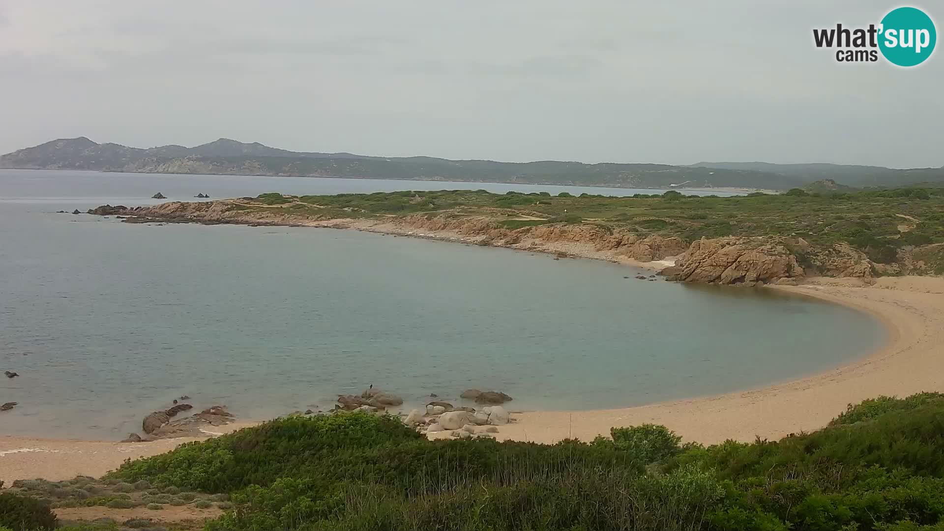 Cámara web en vivo Playa de Cala Pischina – Aglientu – Cerdeña
