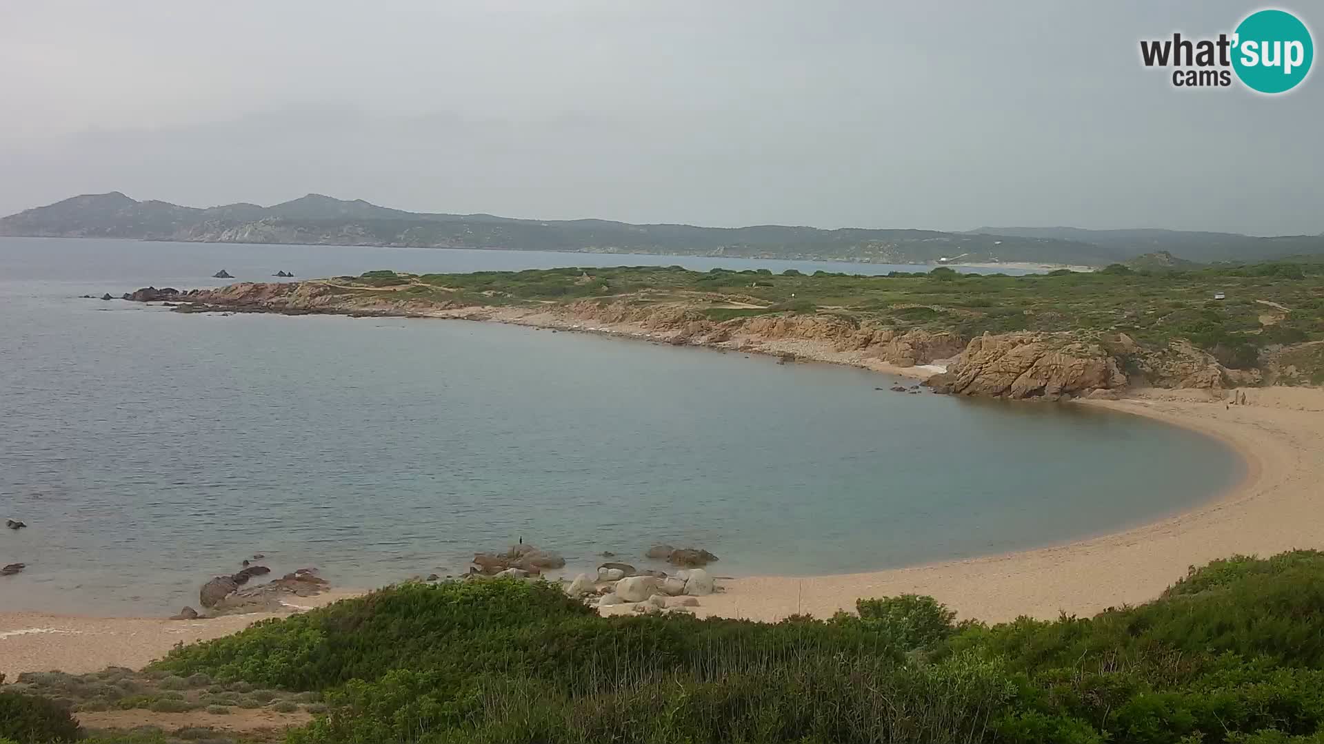 Cámara web en vivo Playa de Cala Pischina – Aglientu – Cerdeña