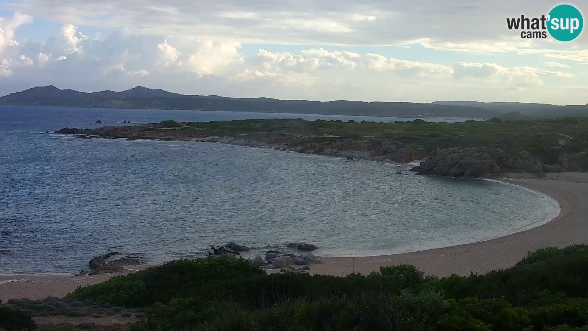 Cámara web en vivo Playa de Cala Pischina – Aglientu – Cerdeña