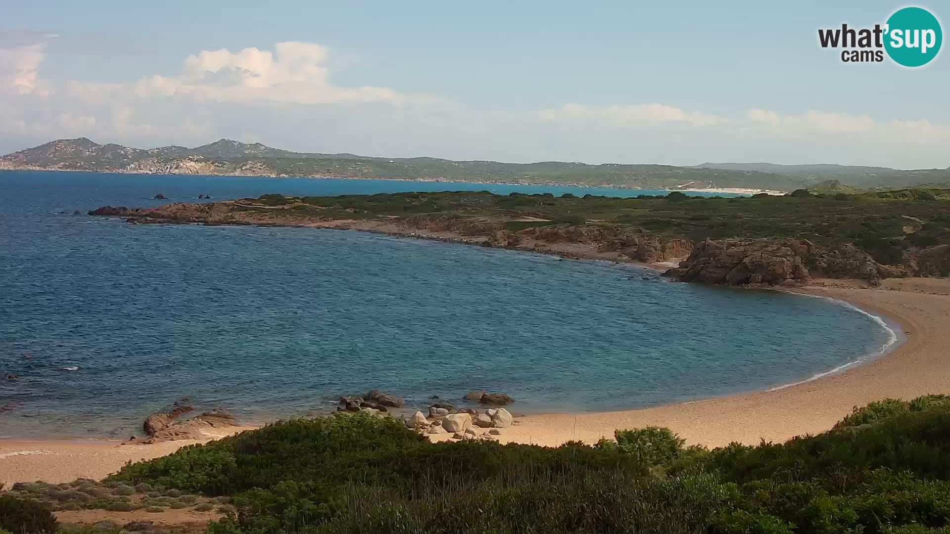 Live webcam Cala Pischina beach – Aglientu – Sardinia