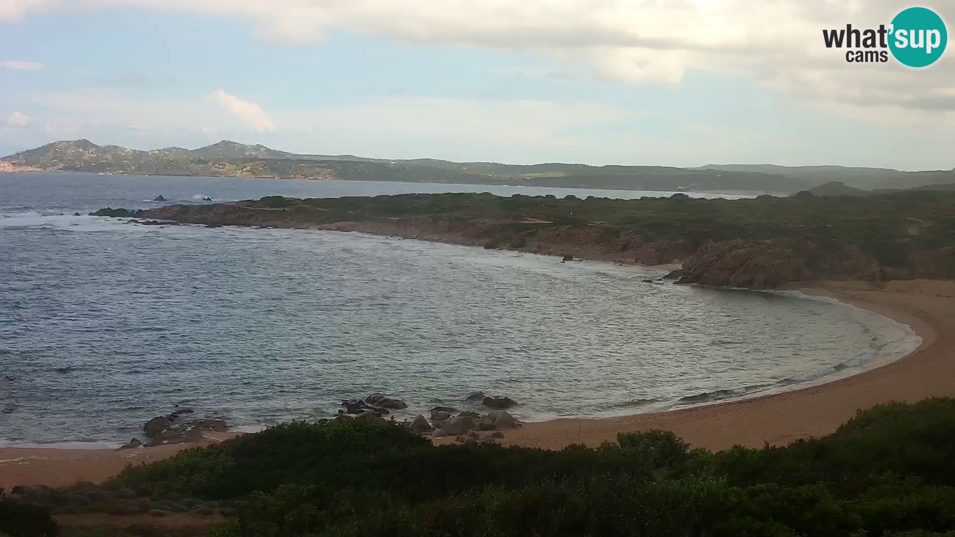 Cámara web en vivo Playa de Cala Pischina – Aglientu – Cerdeña