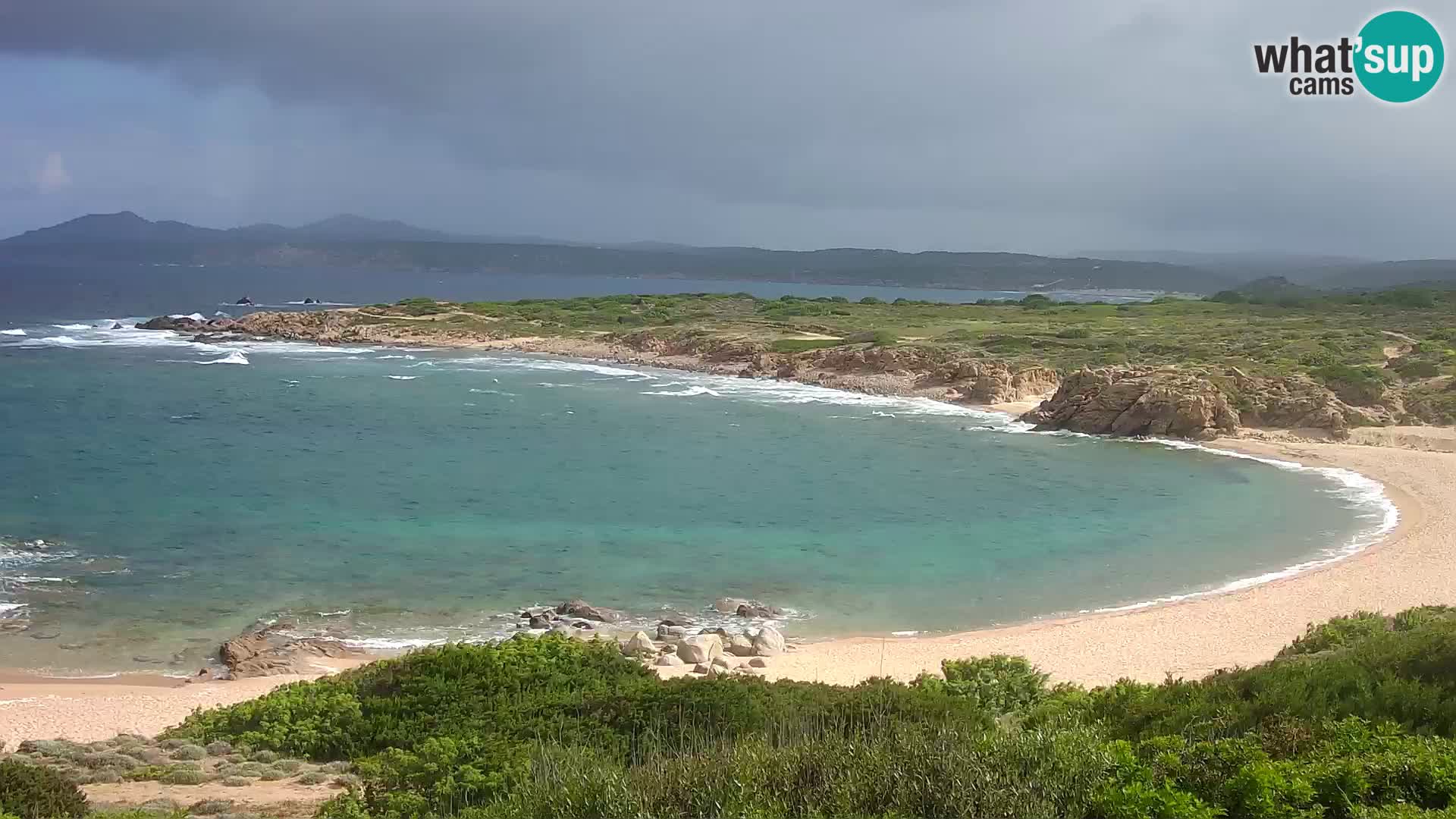 Cámara web en vivo Playa de Cala Pischina – Aglientu – Cerdeña