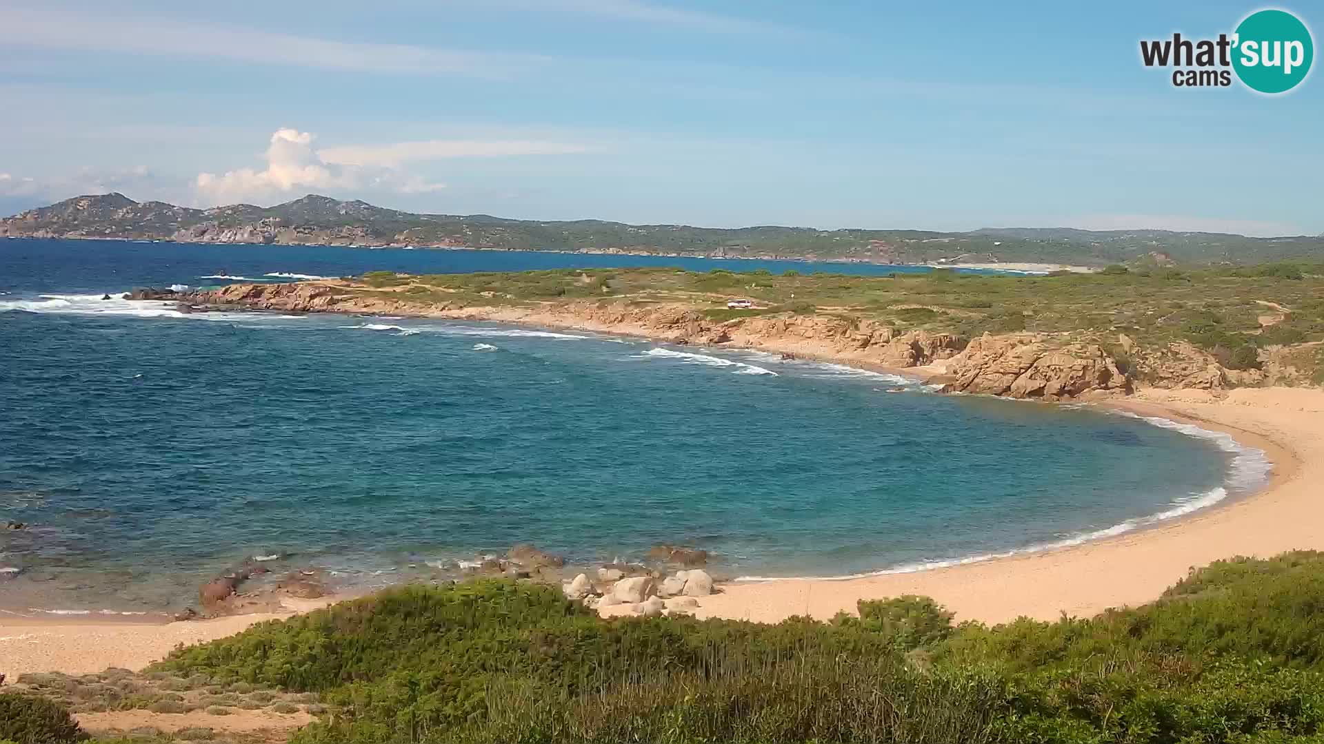 Cámara web en vivo Playa de Cala Pischina – Aglientu – Cerdeña