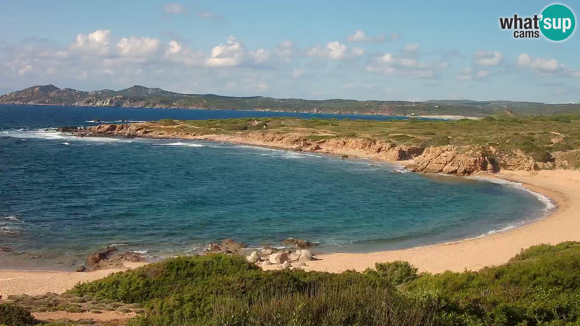 Live webcam Cala Pischina beach – Aglientu – Sardinia