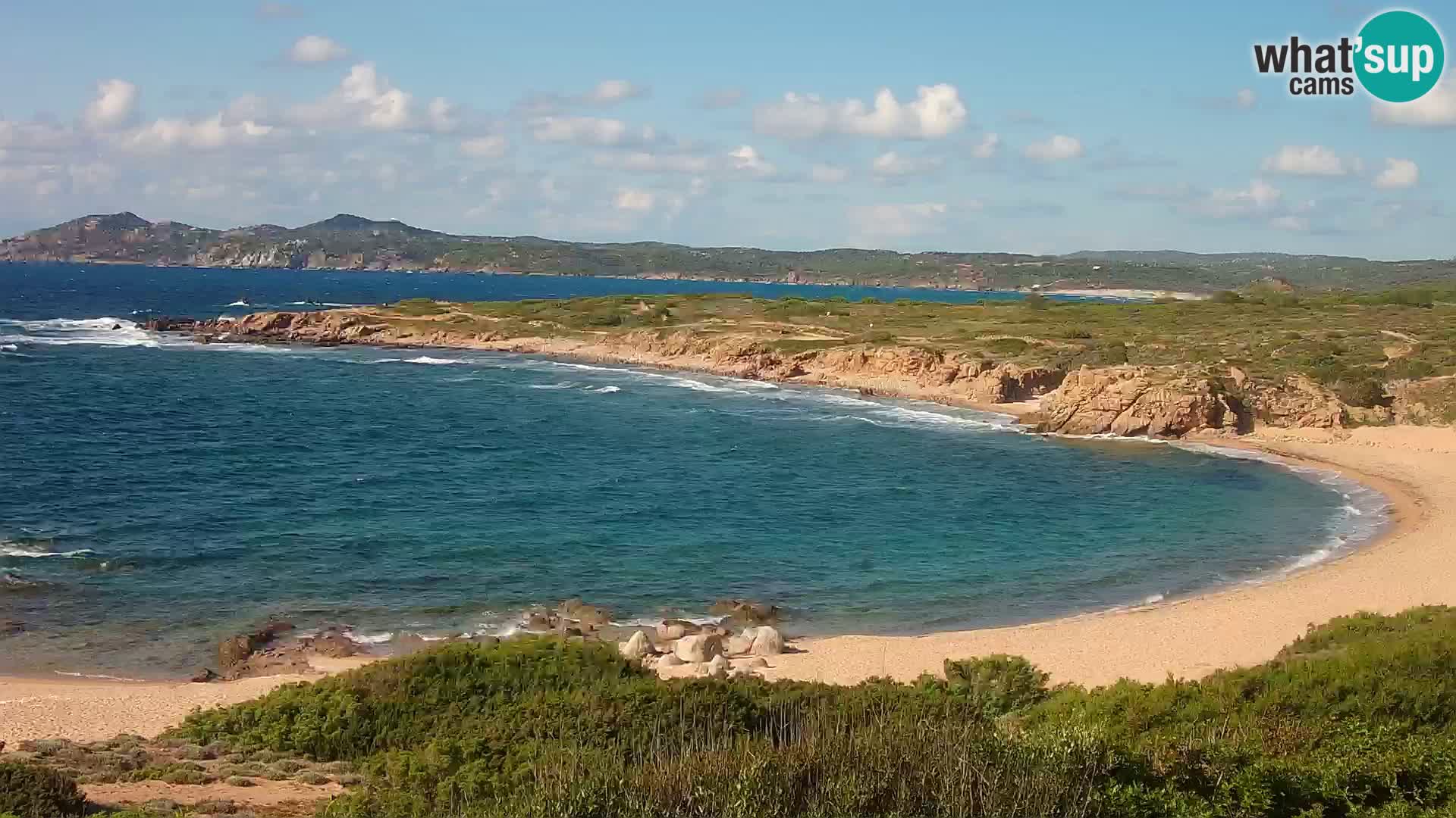 Live webcam Cala Pischina beach – Aglientu – Sardinia