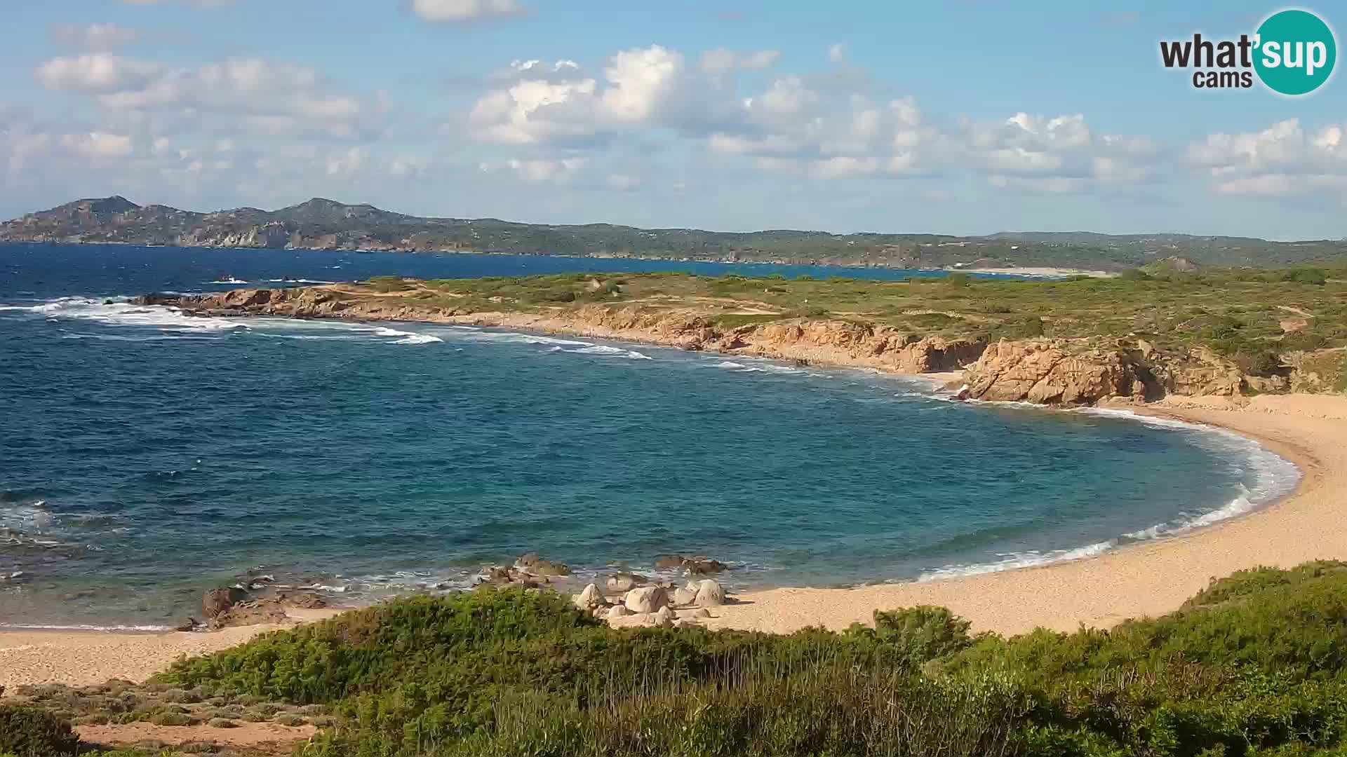 Live webcam Cala Pischina beach – Aglientu – Sardinia
