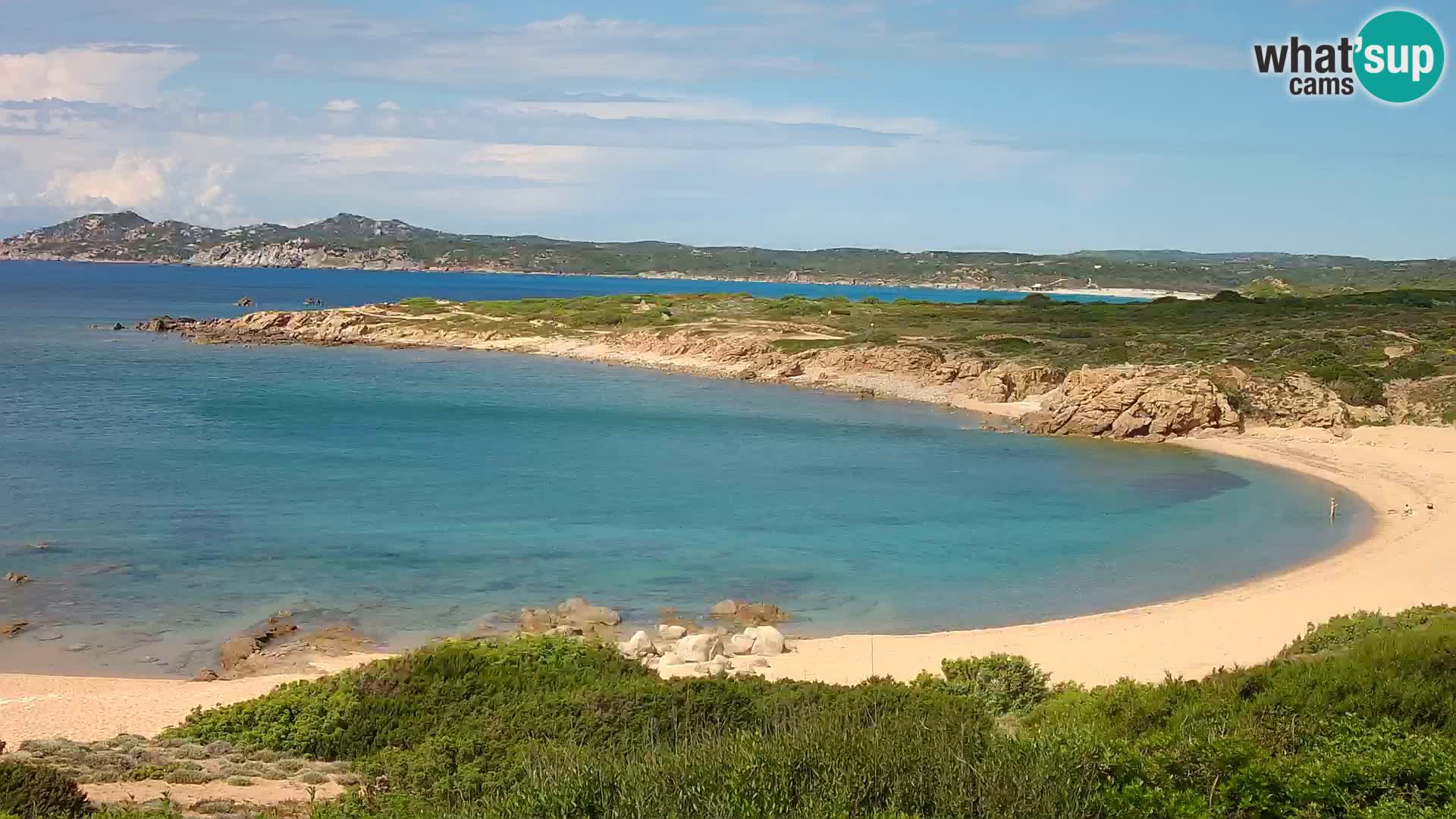 Live webcam Cala Pischina beach – Aglientu – Sardinia