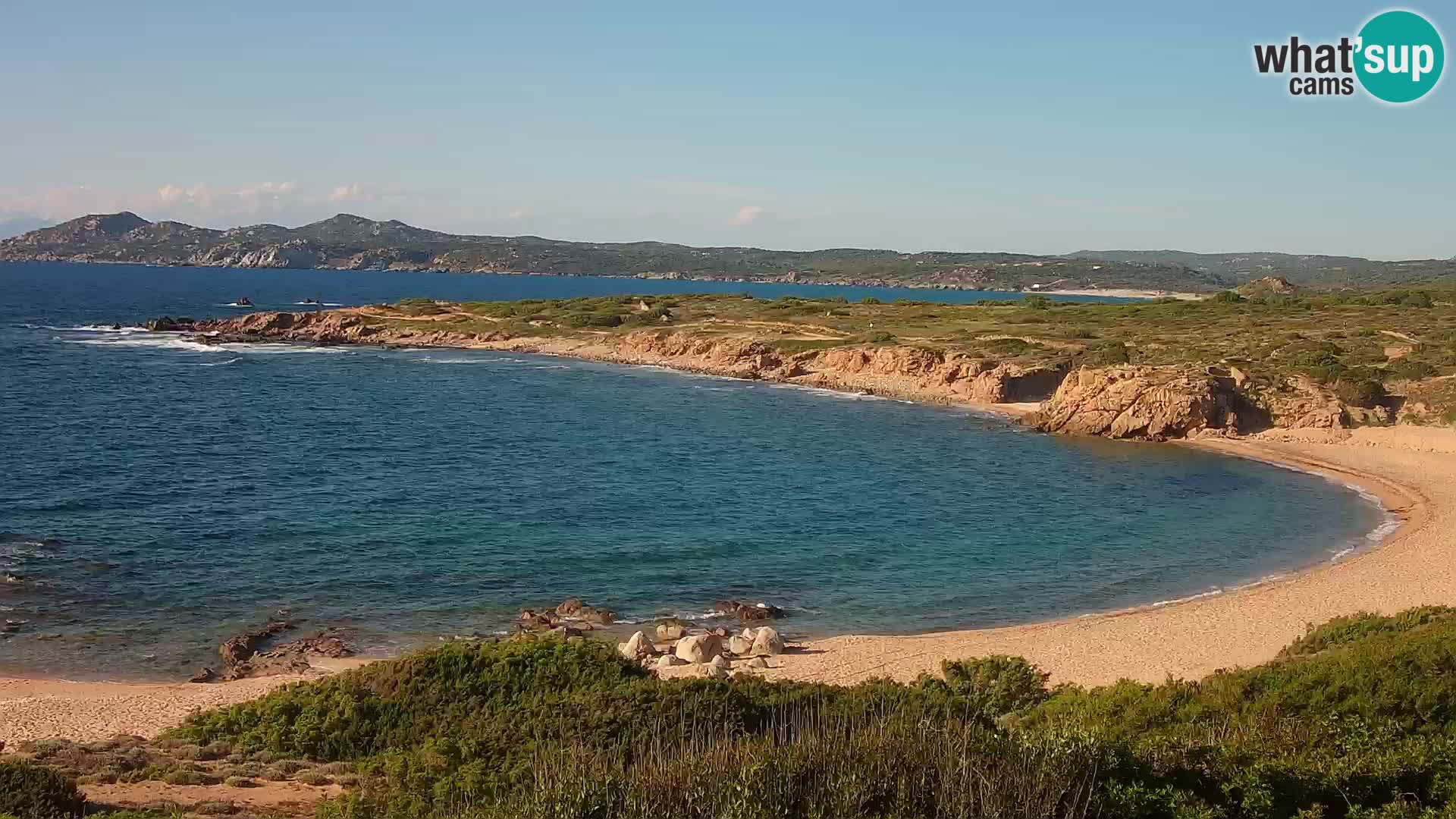 Live webcam Cala Pischina beach – Aglientu – Sardinia