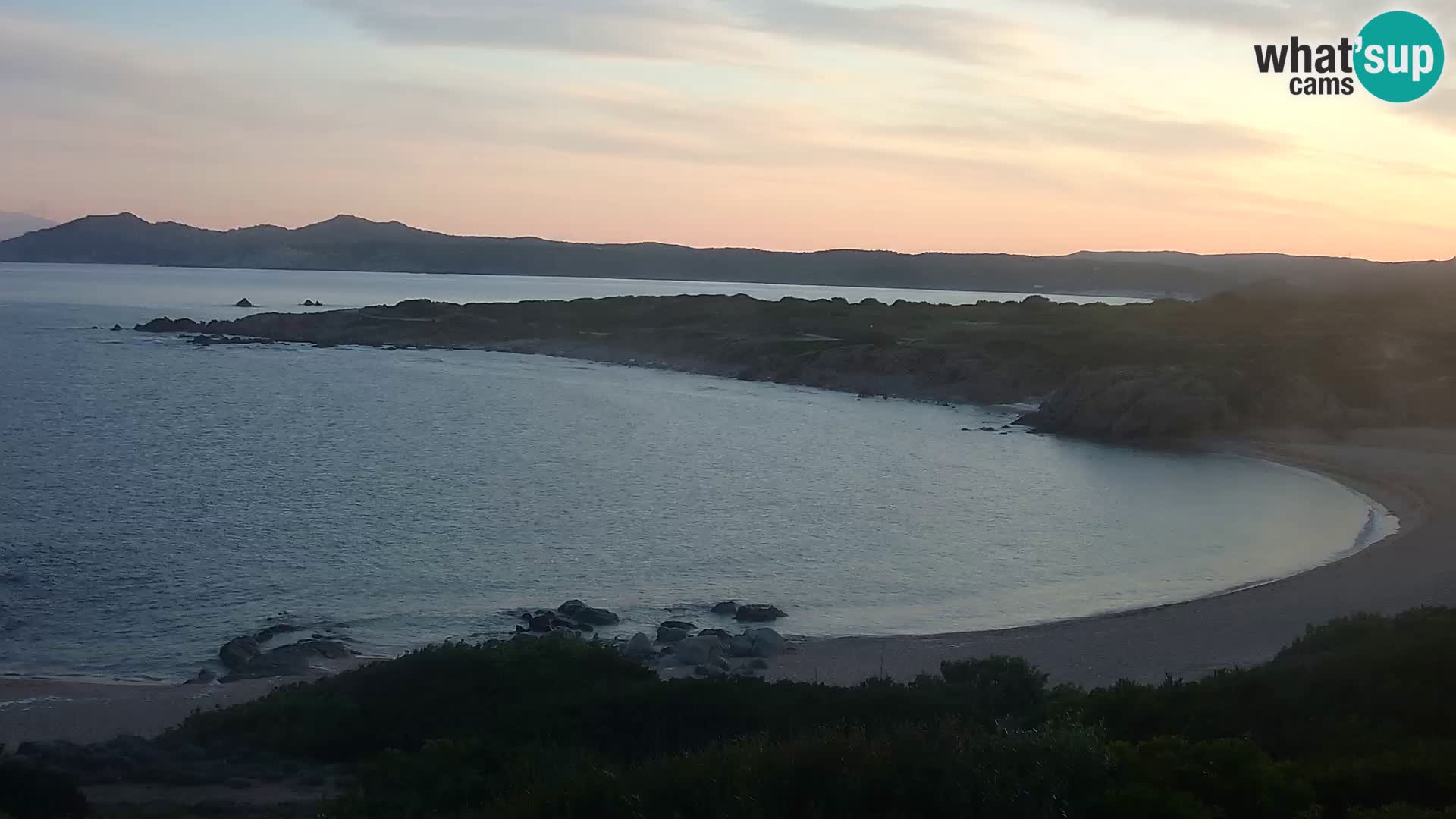 Live webcam Cala Pischina beach – Aglientu – Sardinia