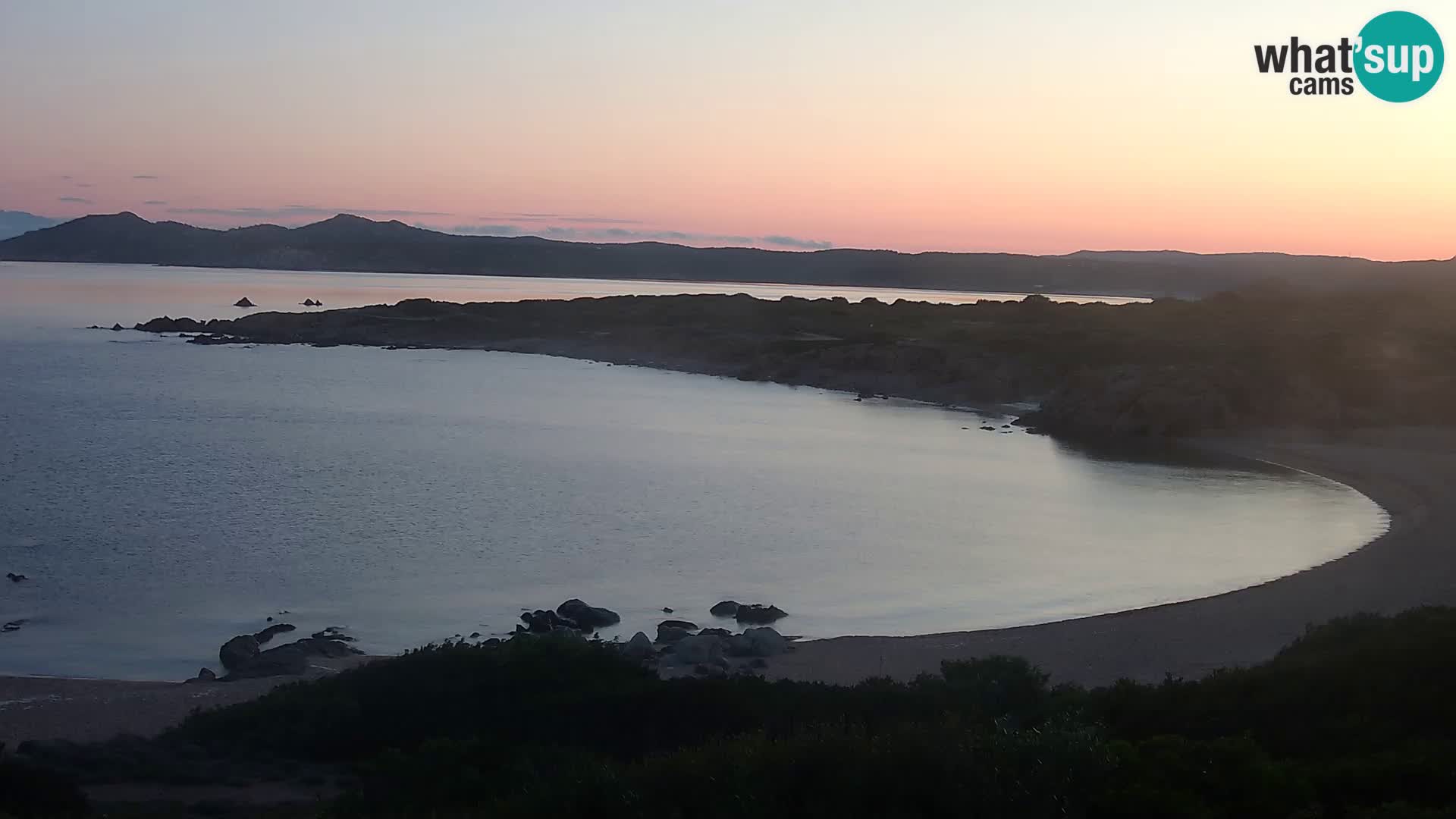 Cámara web en vivo Playa de Cala Pischina – Aglientu – Cerdeña