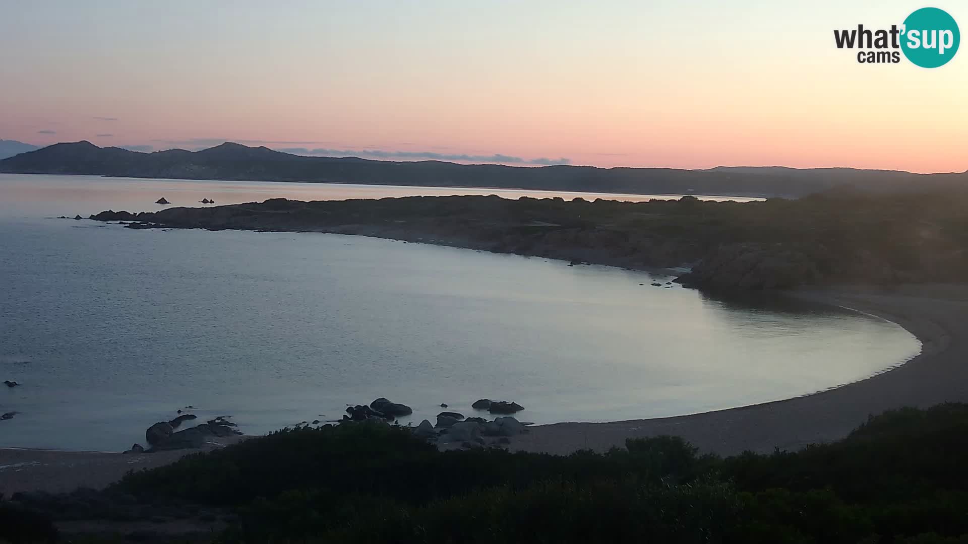 Live webcam Cala Pischina beach – Aglientu – Sardinia