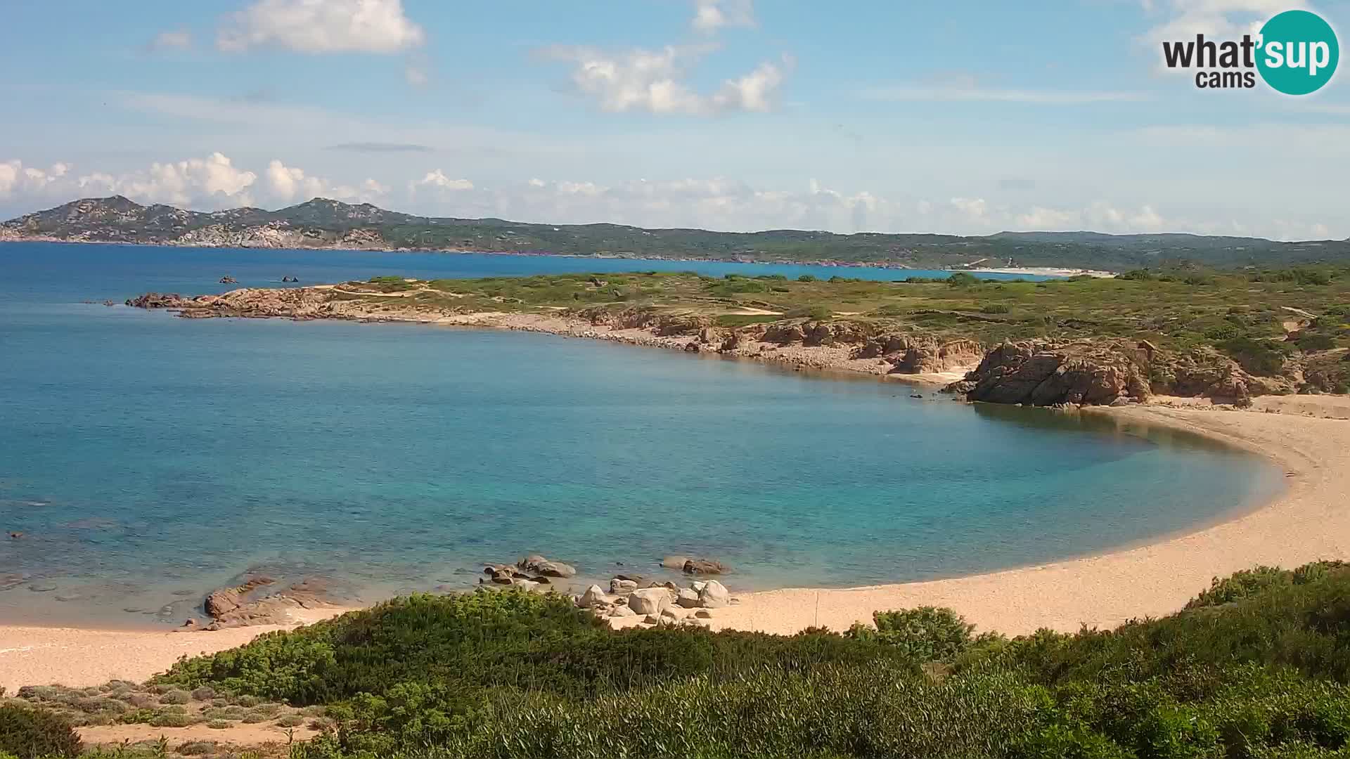 Cámara web en vivo Playa de Cala Pischina – Aglientu – Cerdeña