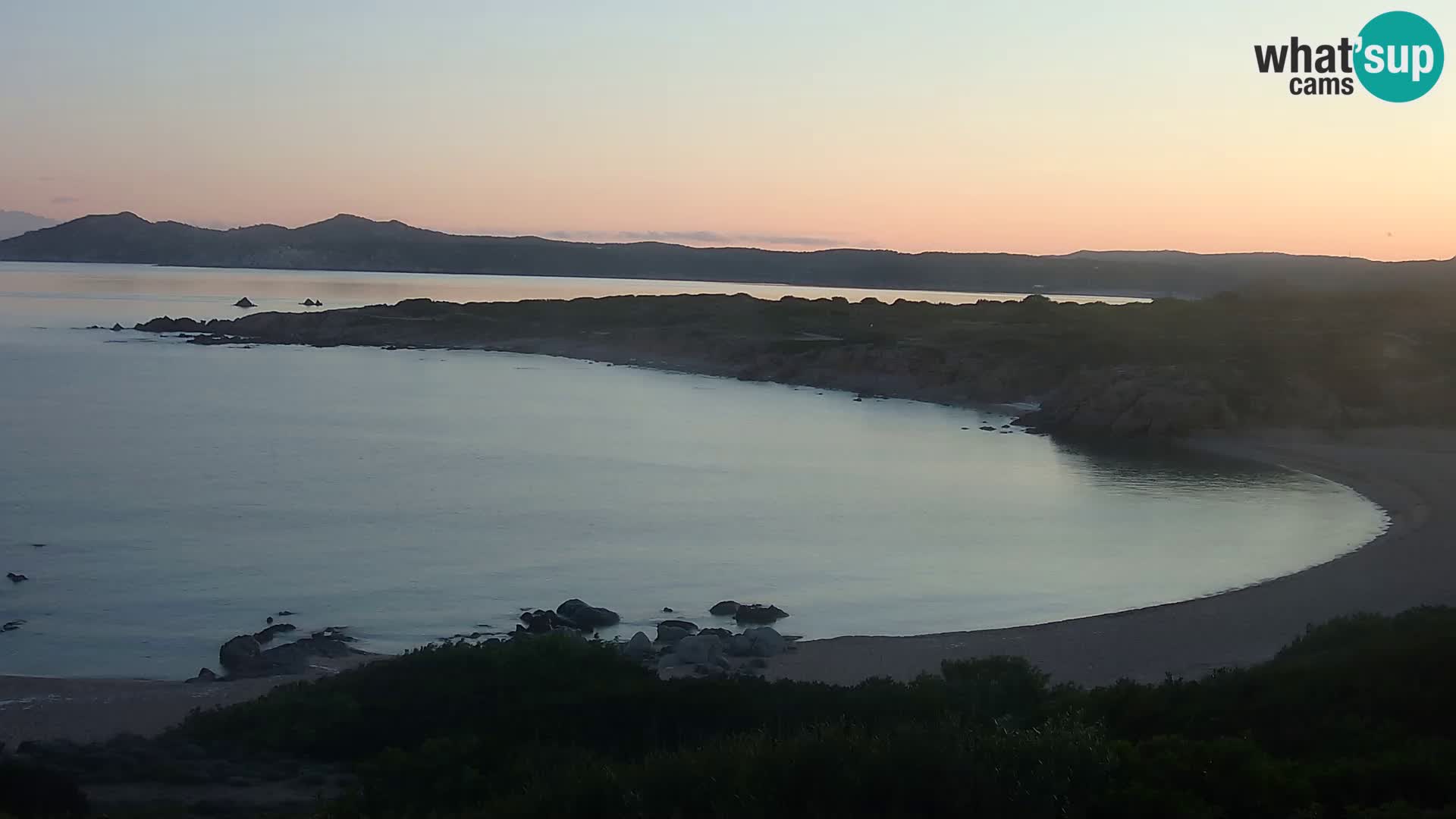 Cámara web en vivo Playa de Cala Pischina – Aglientu – Cerdeña