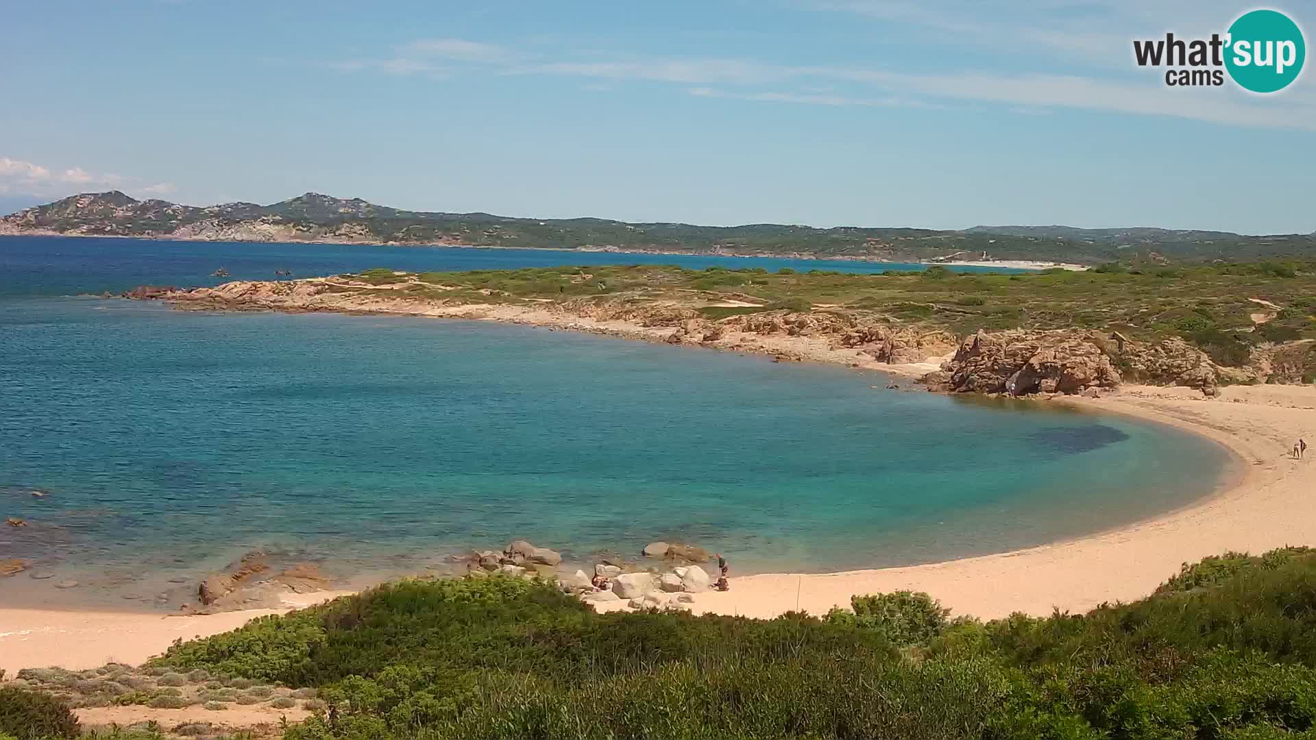 Cámara web en vivo Playa de Cala Pischina – Aglientu – Cerdeña