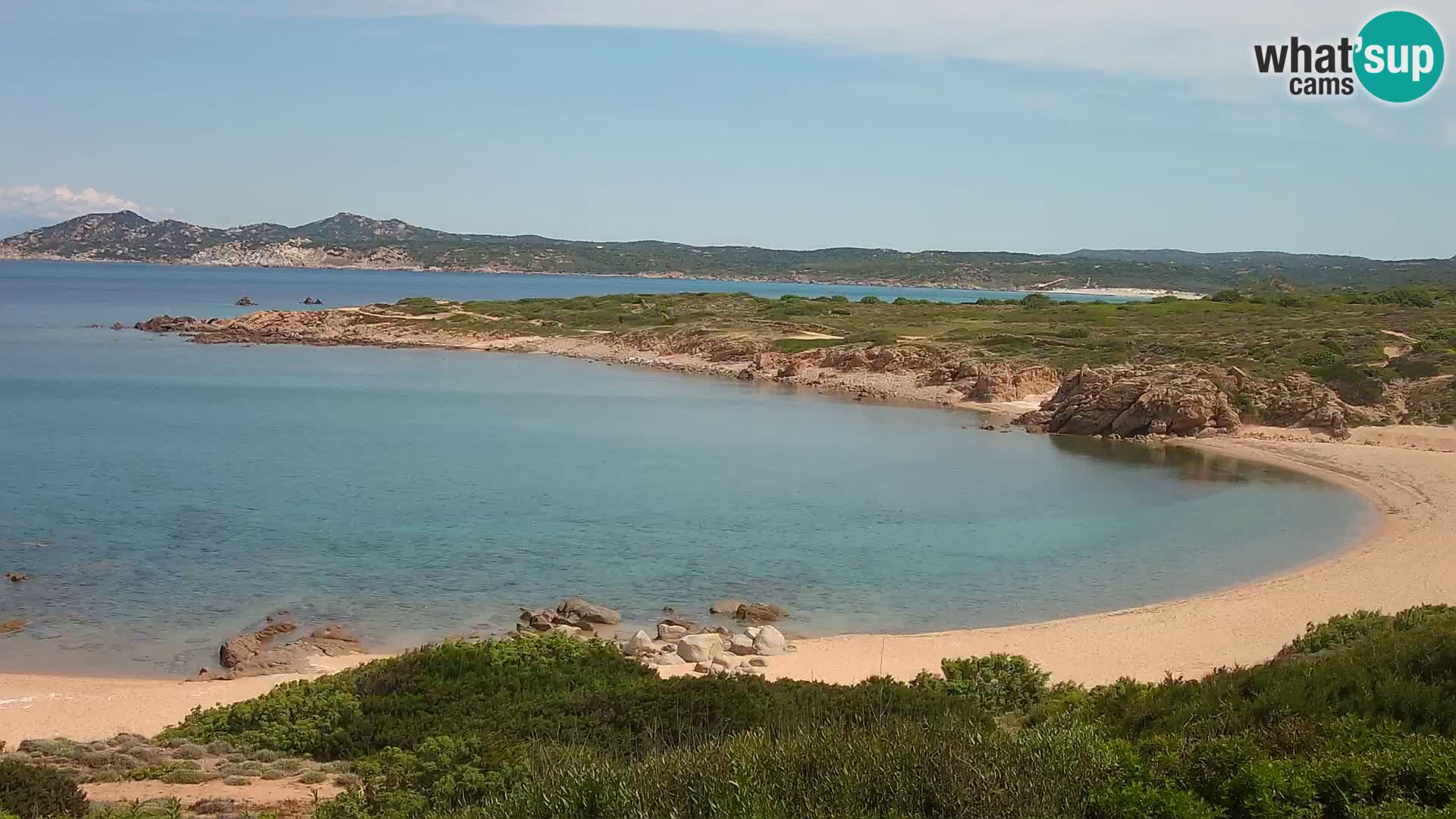 Cámara web en vivo Playa de Cala Pischina – Aglientu – Cerdeña