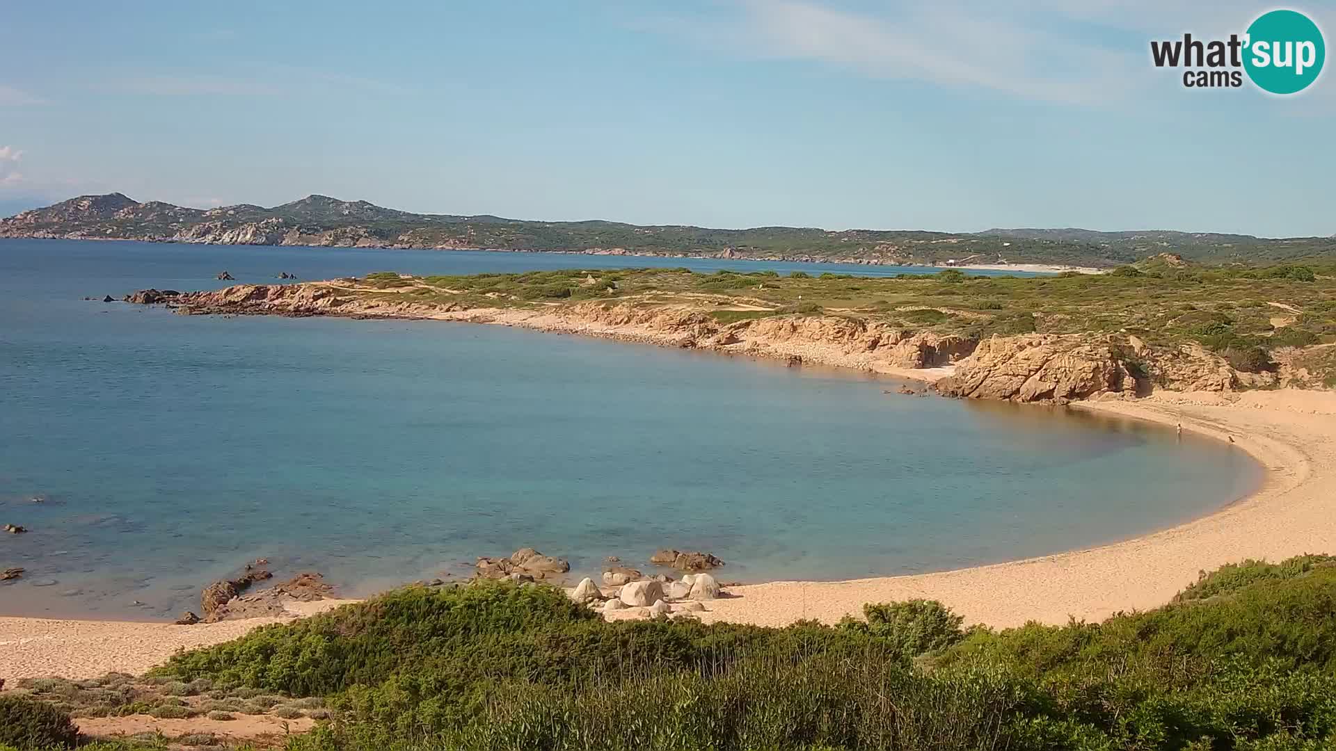 Cámara web en vivo Playa de Cala Pischina – Aglientu – Cerdeña