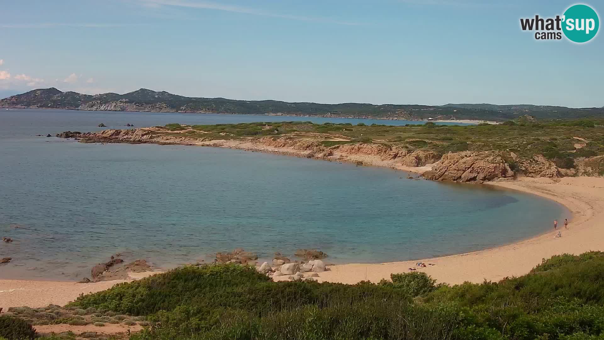 Cámara web en vivo Playa de Cala Pischina – Aglientu – Cerdeña